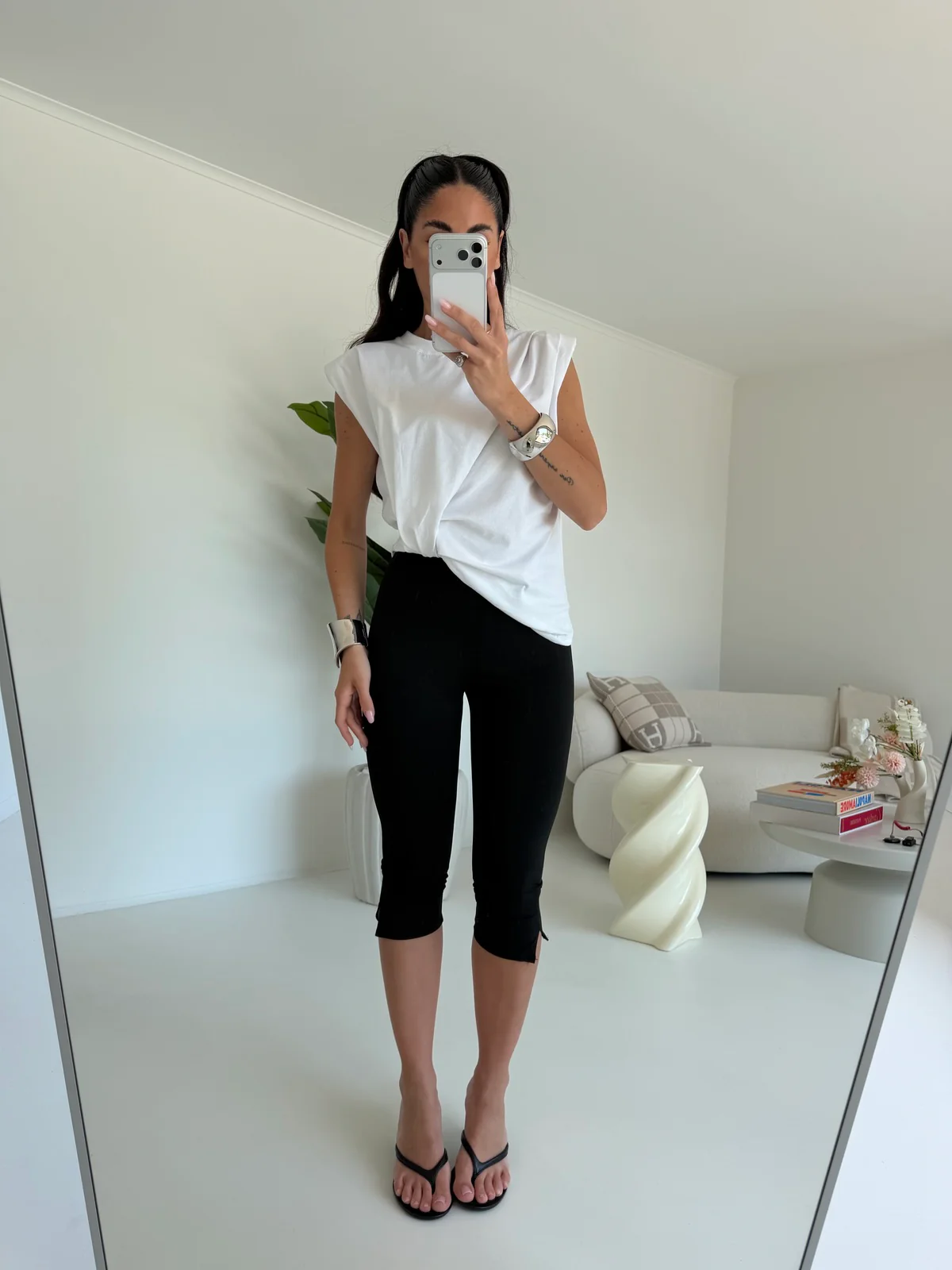 1113-LEGGINS CAPRI NERO