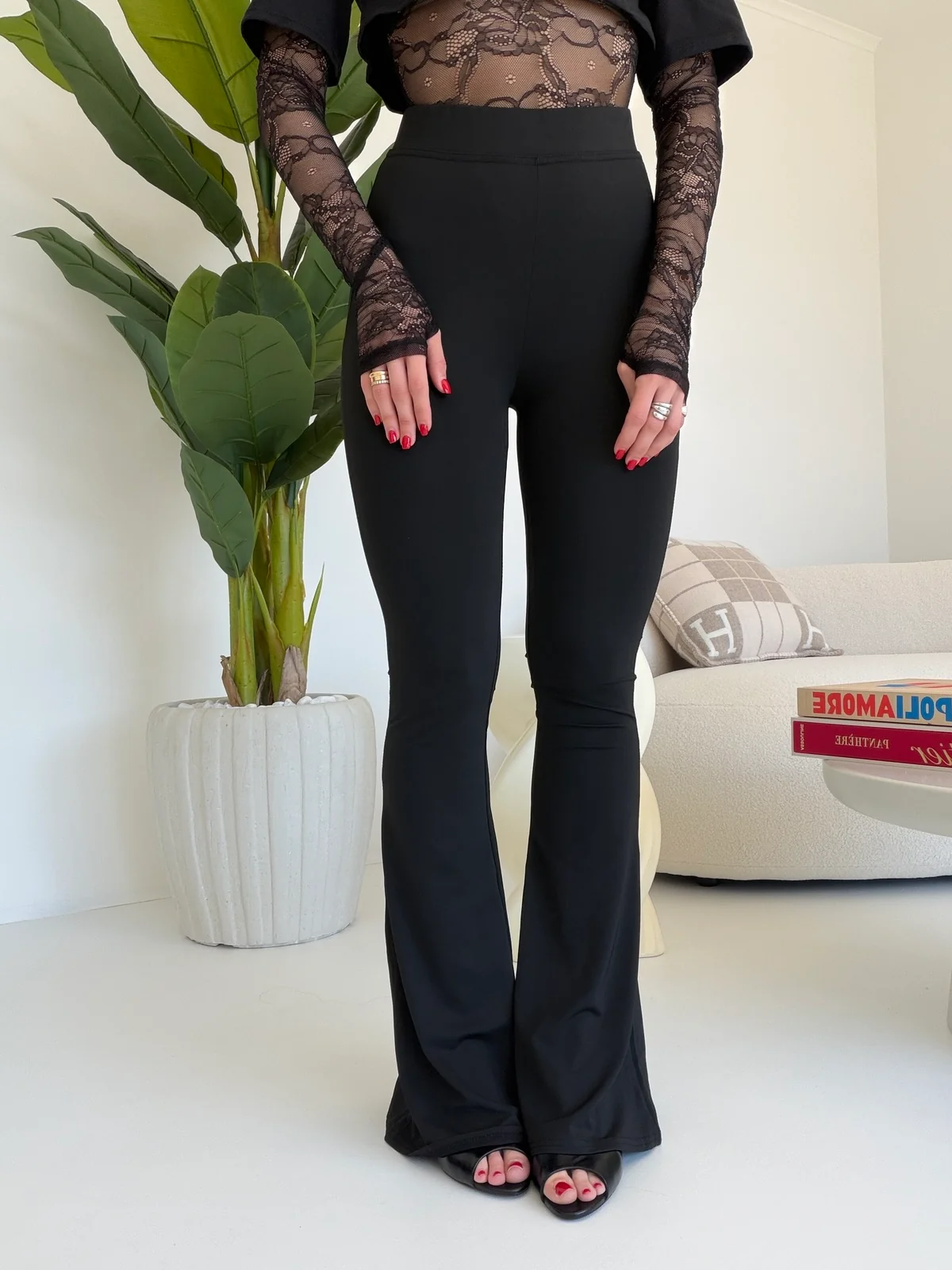 1171-LEGGINS A ZAMPA NERO