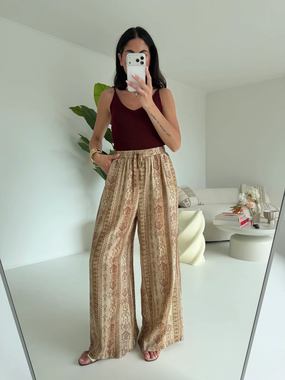1188-PANTALONE EGYPT WINE - Image 2