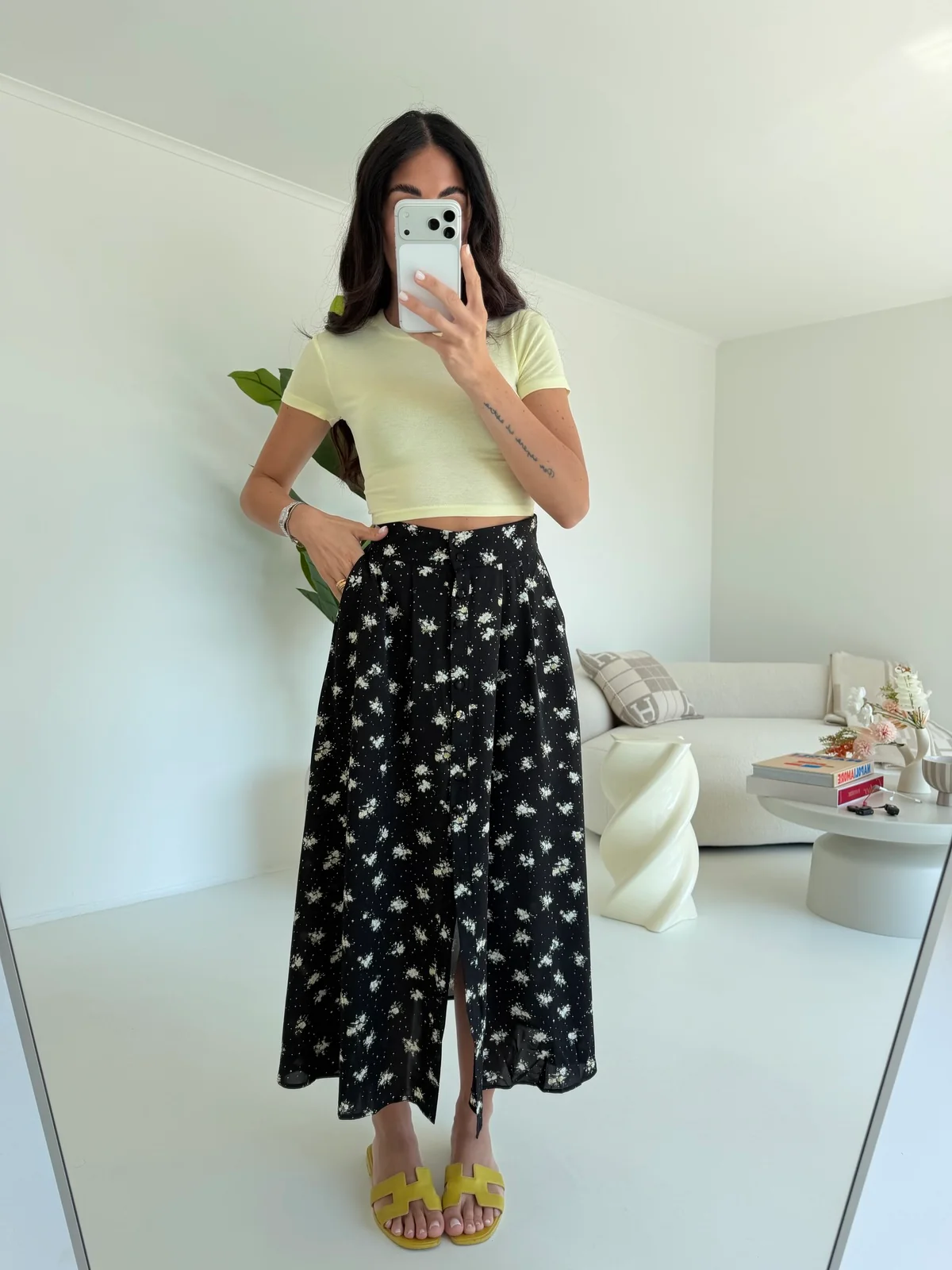 17289-GONNA LONGUETTE MARSEILLE NERA&YELLOW - Image 2