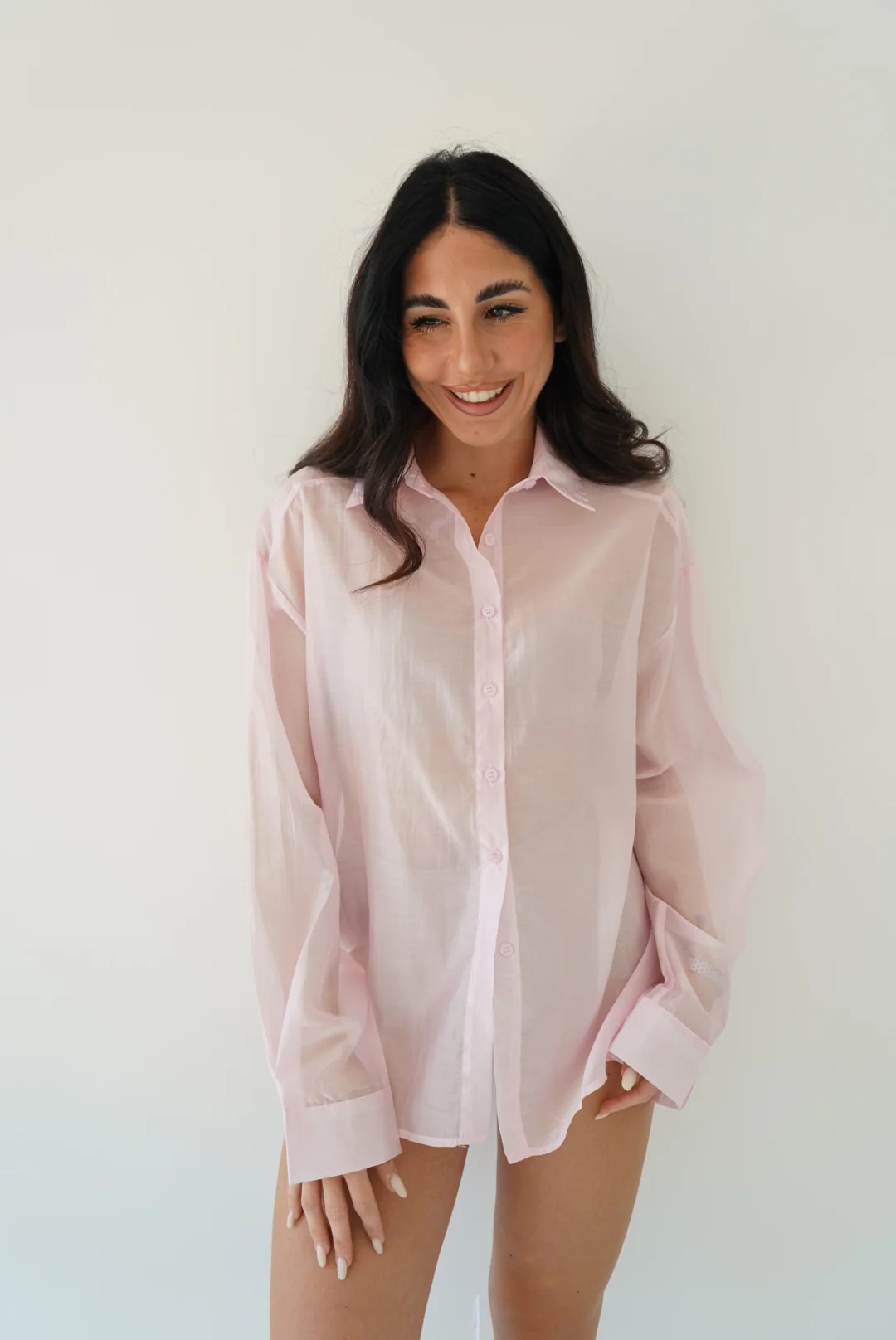 19027-CAMICIA VELATA PINK - Image 2