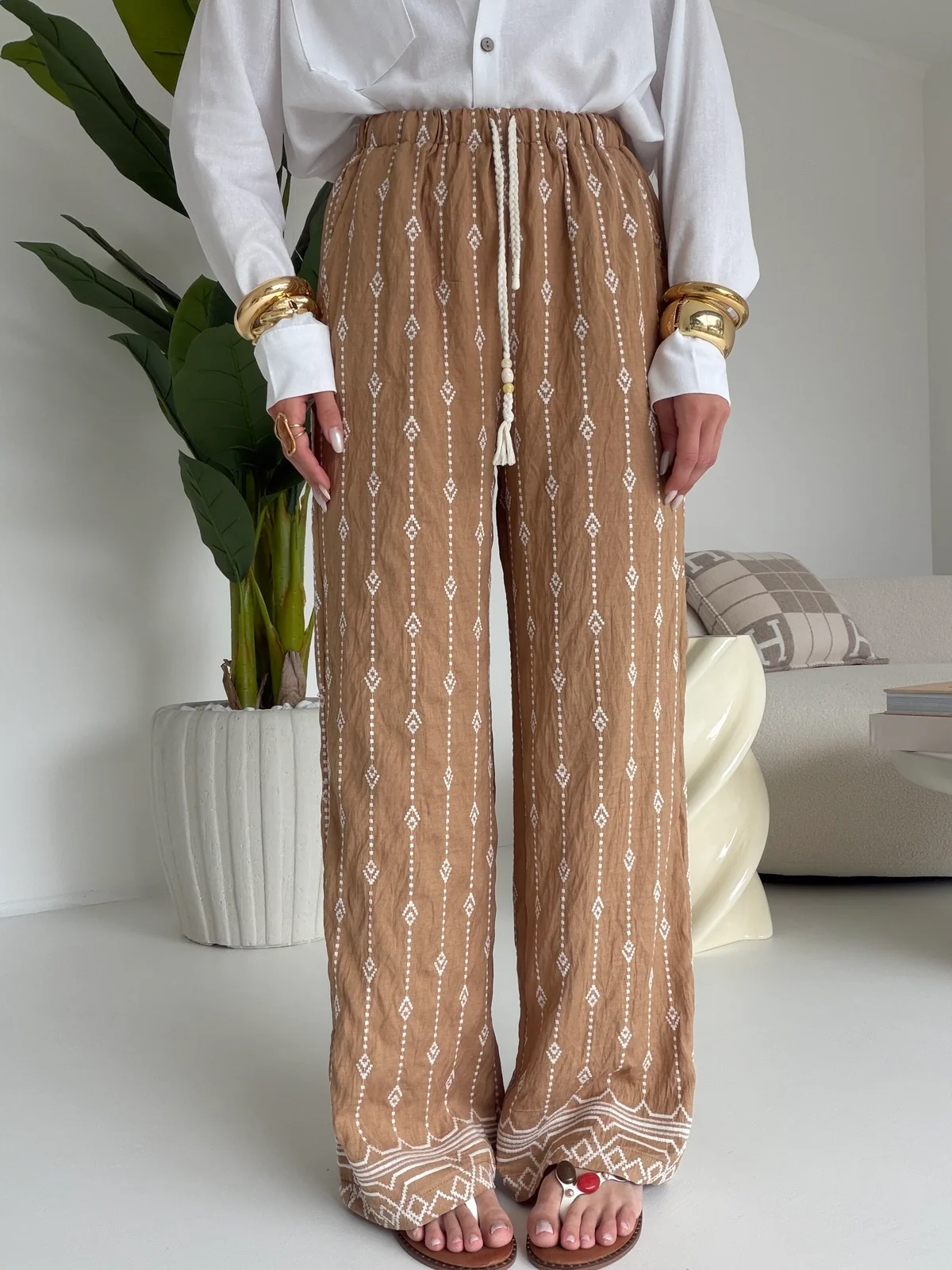 19522-PANTALONE EGYPT BISCOTTO