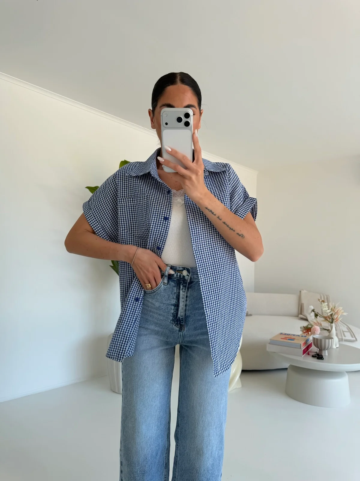 19533-CAMICIA KAMILA NAVY