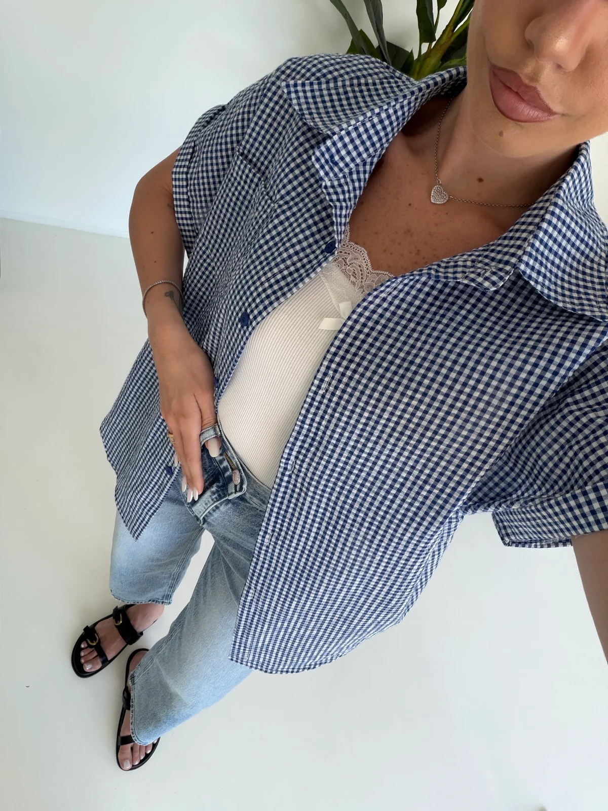 19533-CAMICIA KAMILA NAVY - Image 2