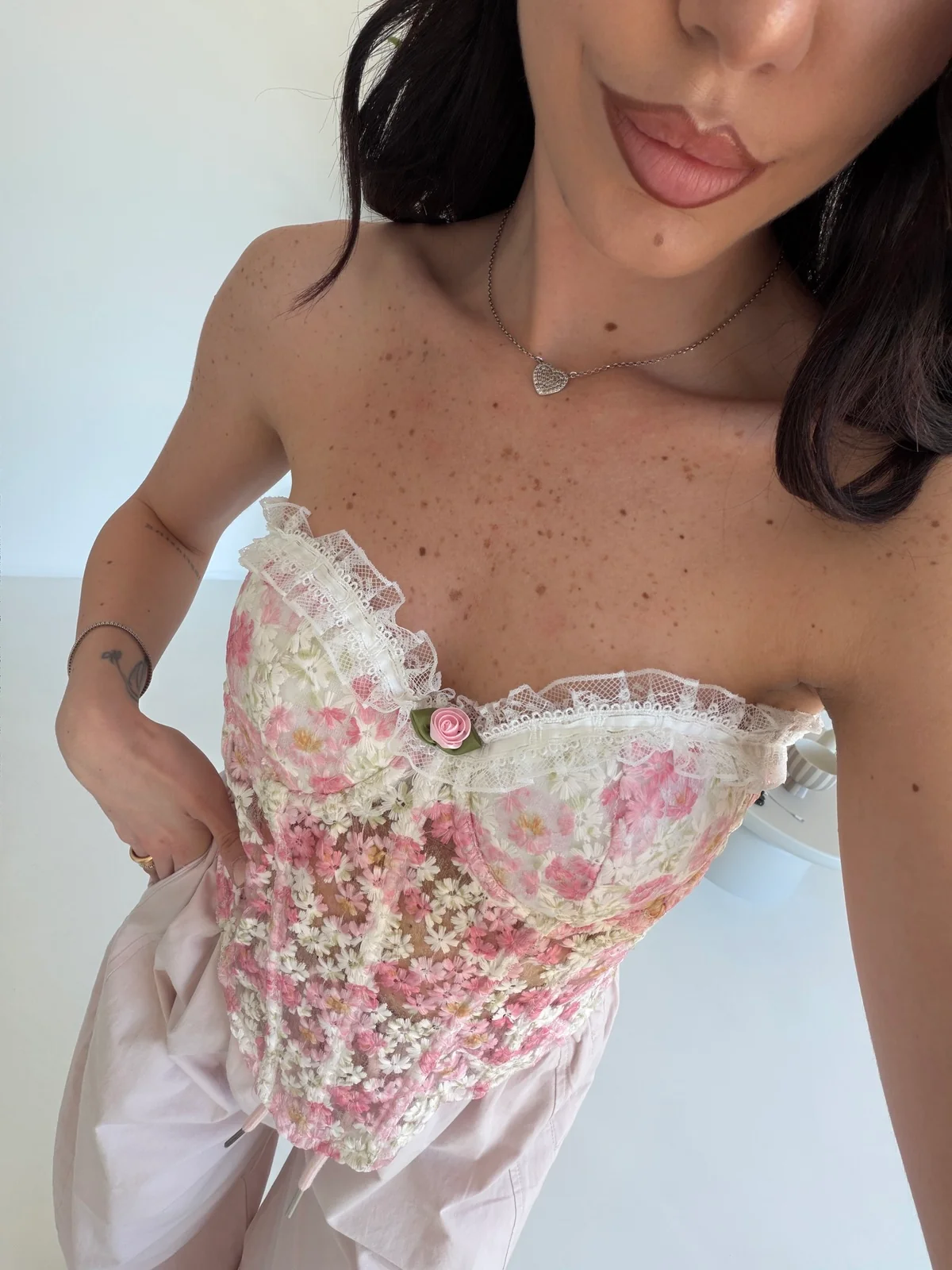 ZS6008-CORPETTO FLEURS PINK - Image 4
