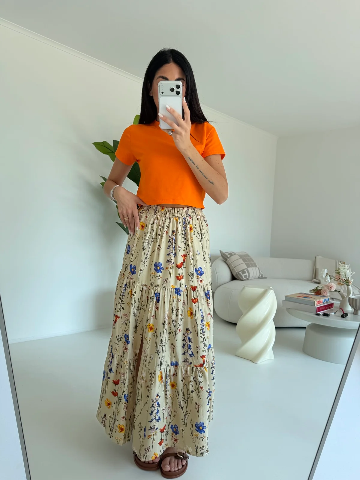 3074-T-SHIRT AMBER ORANGE - Image 3