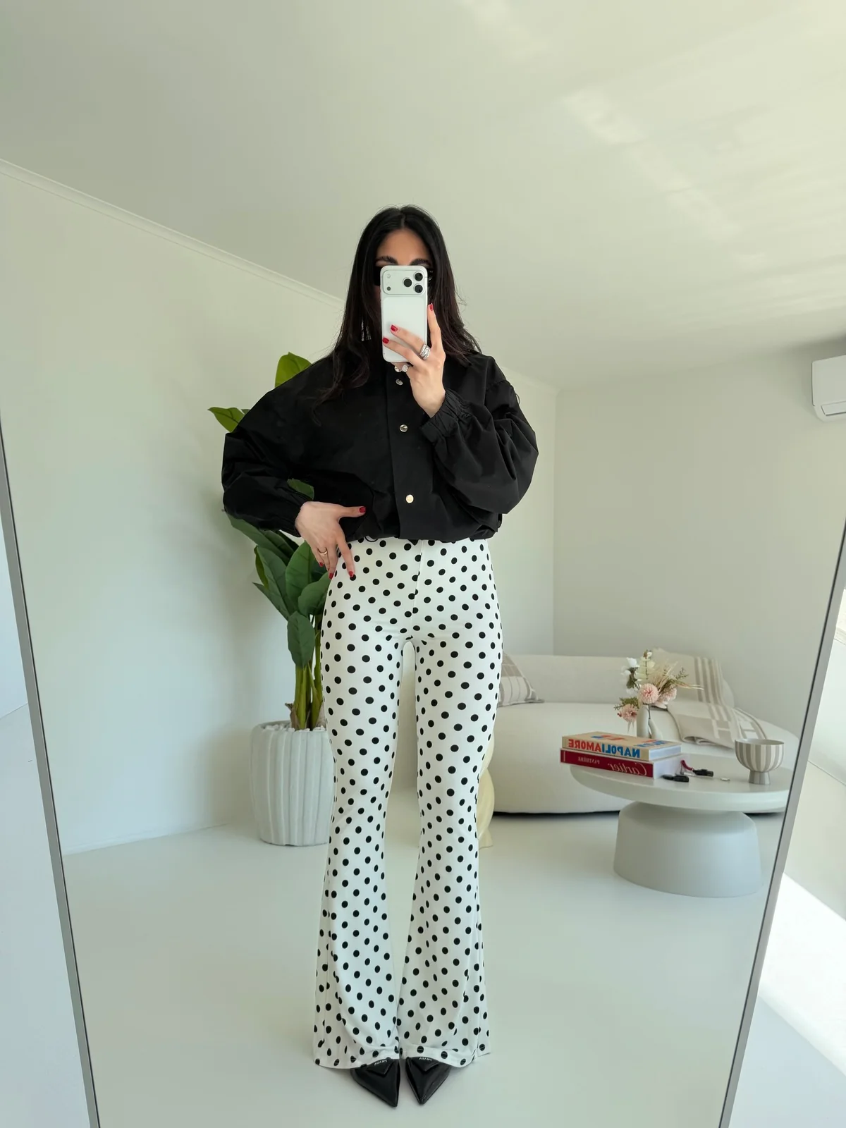 61973-LEGGINS A ZAMPA POIS MILK - Image 6