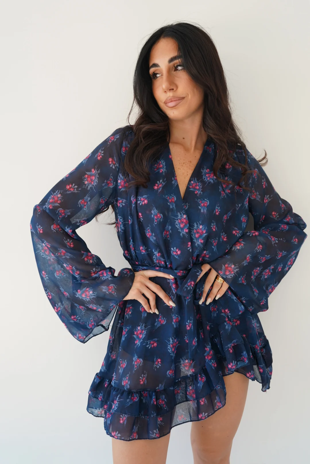 80155-TUTINA CHIFFON NAVY - Image 3