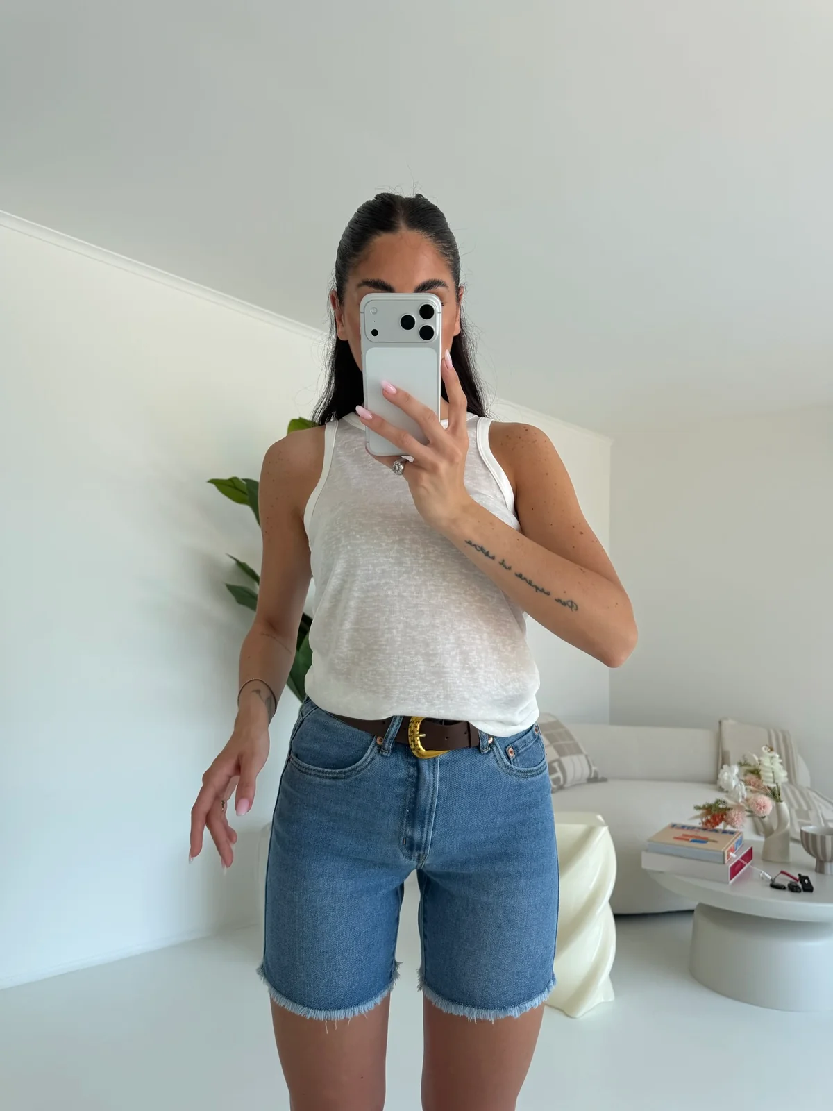 8100-SHORT+CINTURA DENIM