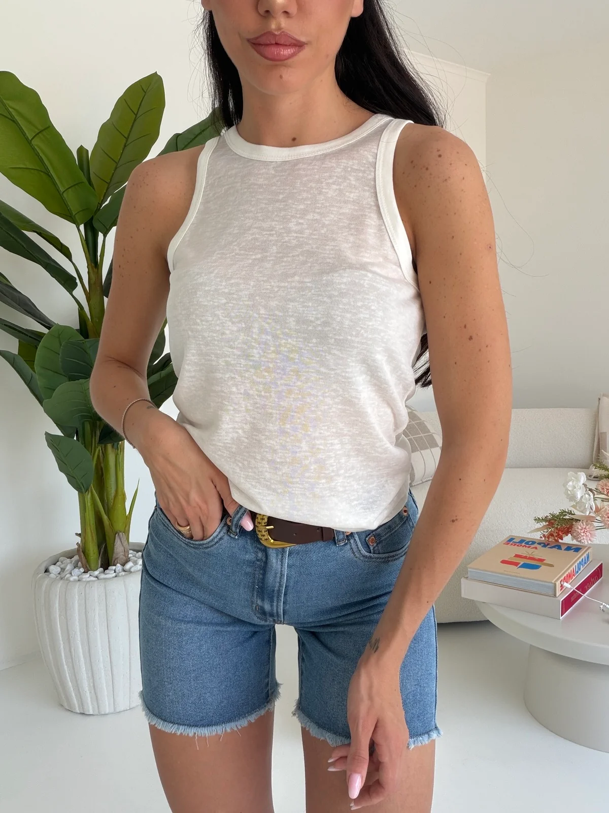 8100-SHORT+CINTURA DENIM - Image 2