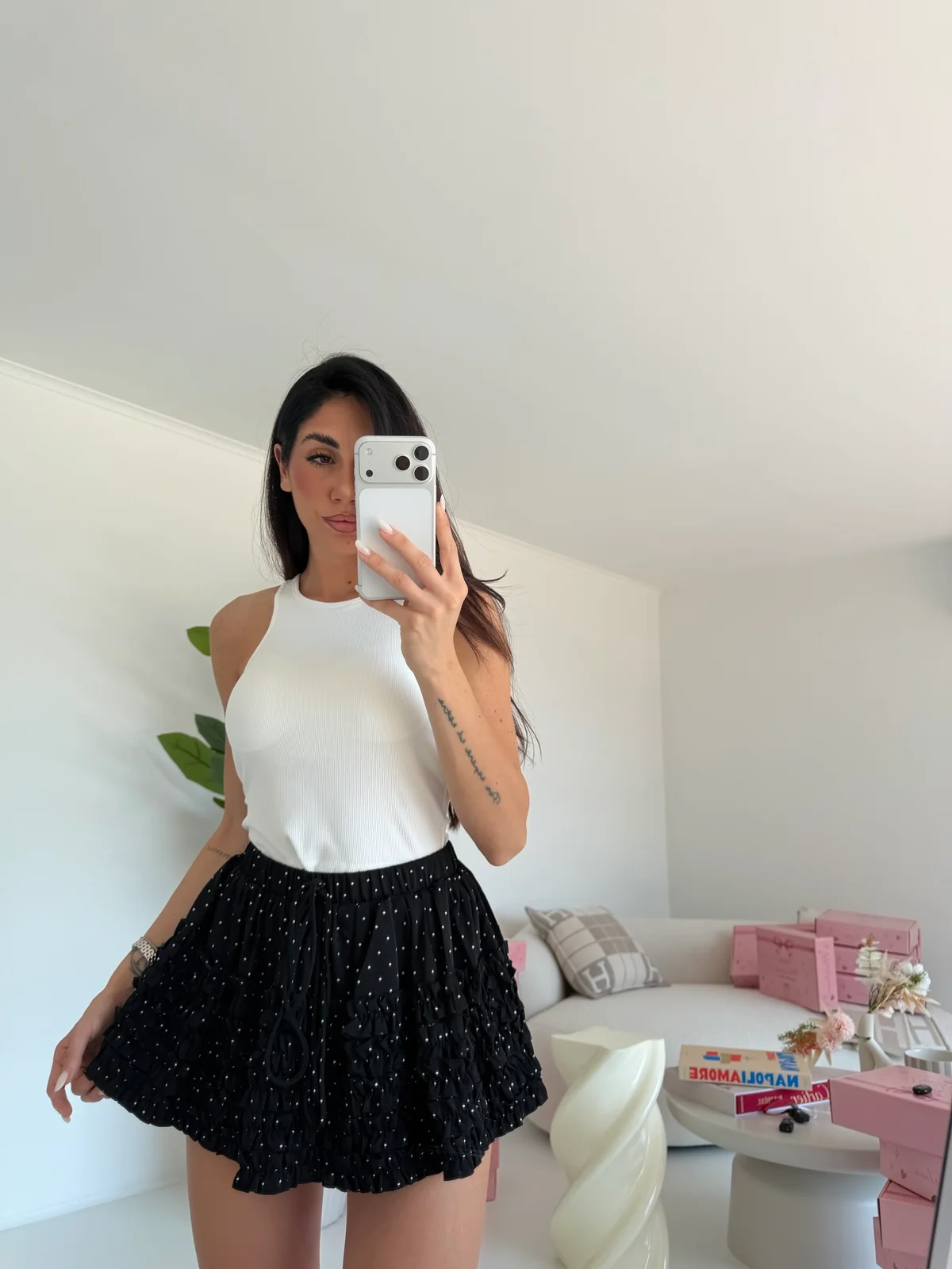 8212-MINI GONNA-SHORT POIS