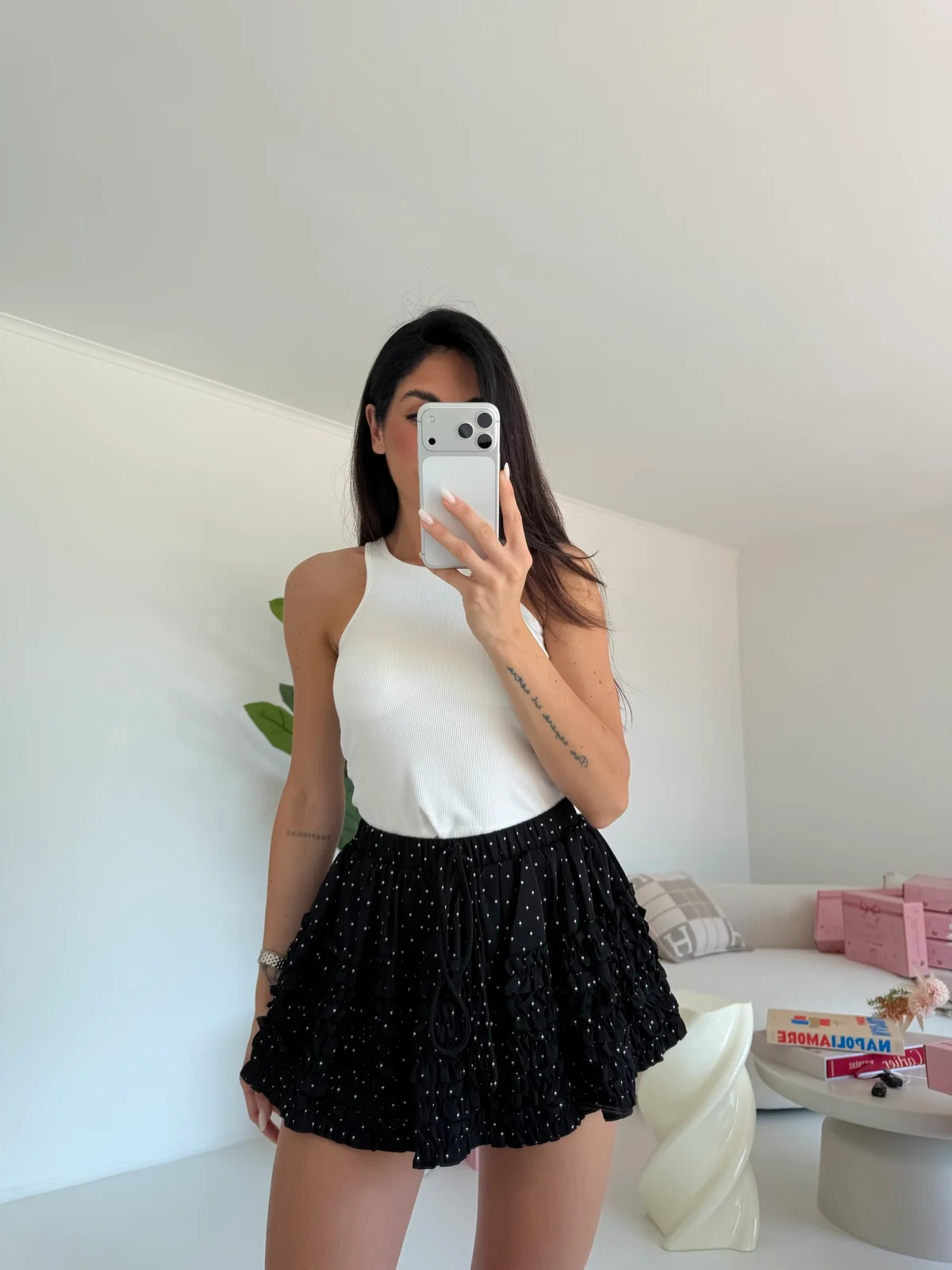8212-MINI GONNA-SHORT POIS - Image 2
