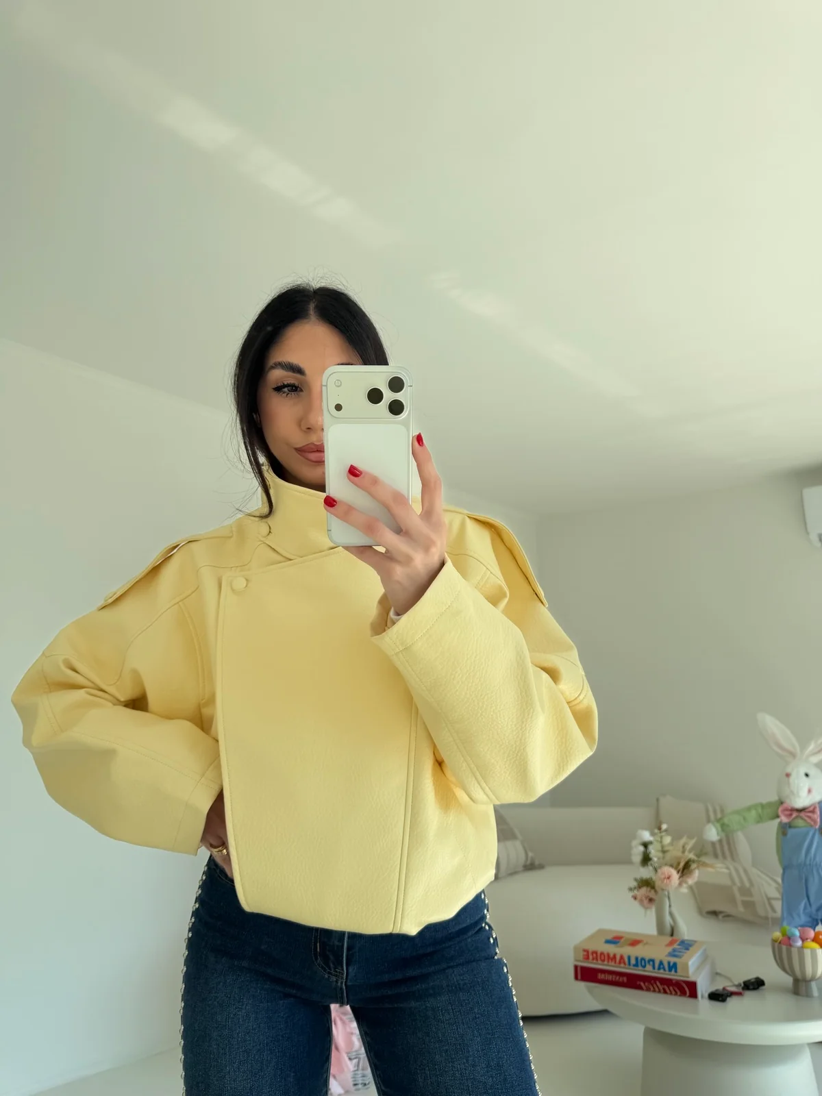 8822-NEW BIKER TREND YELLOW - Image 3
