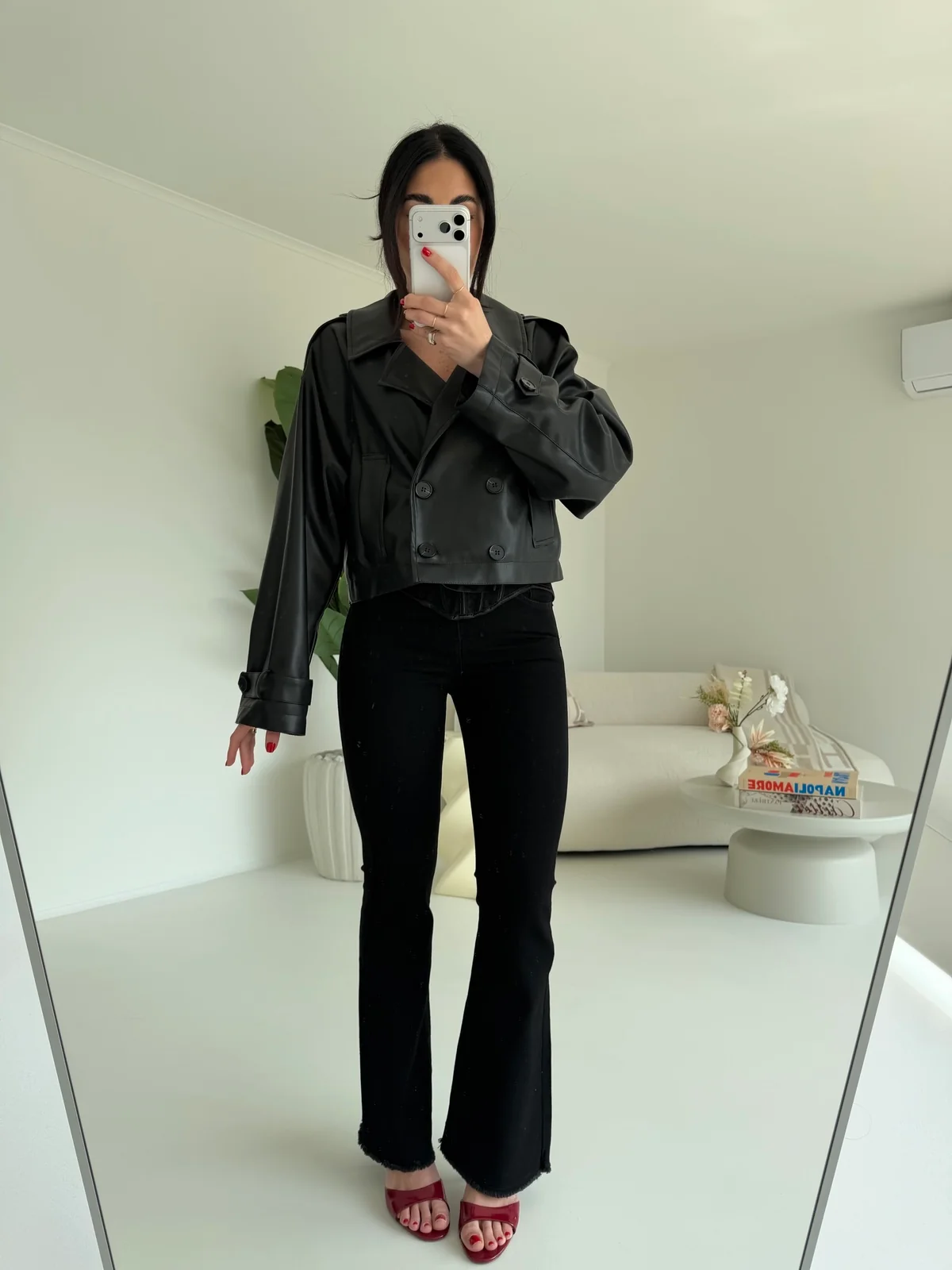 9364-JEANS A ZAMPA NERO - Image 2