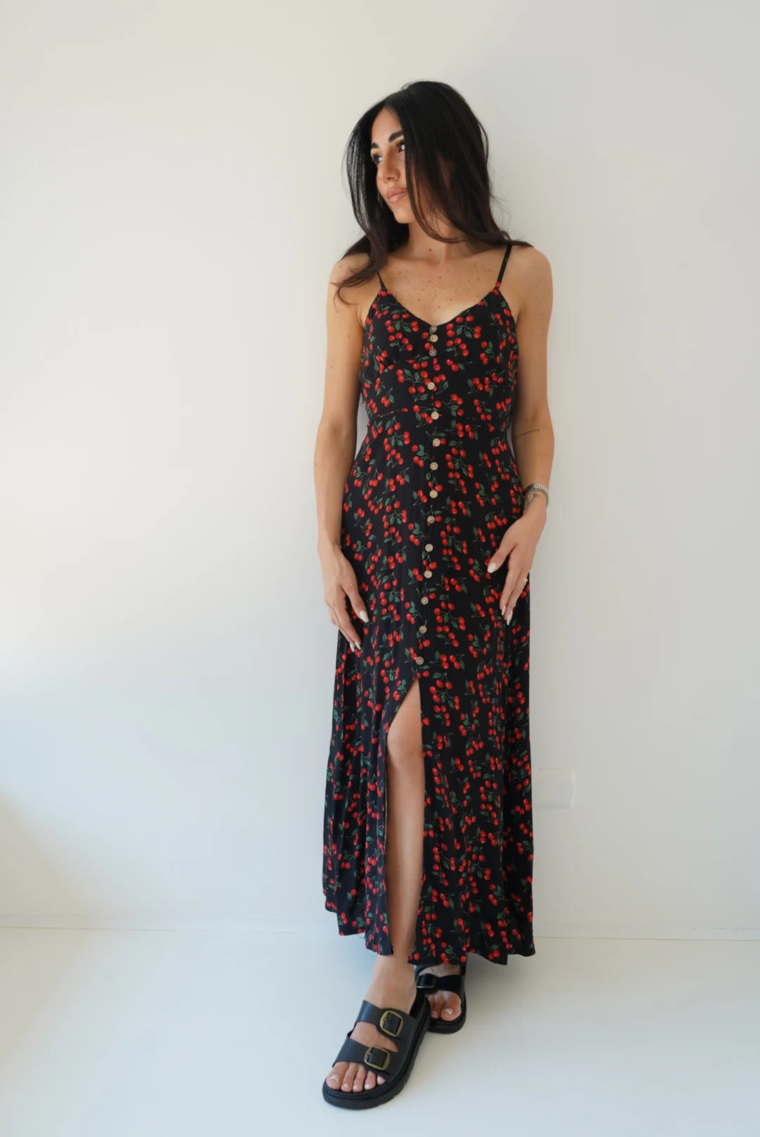 95263-ABITO FINTI BOTTONCINI CHERRY - Image 2