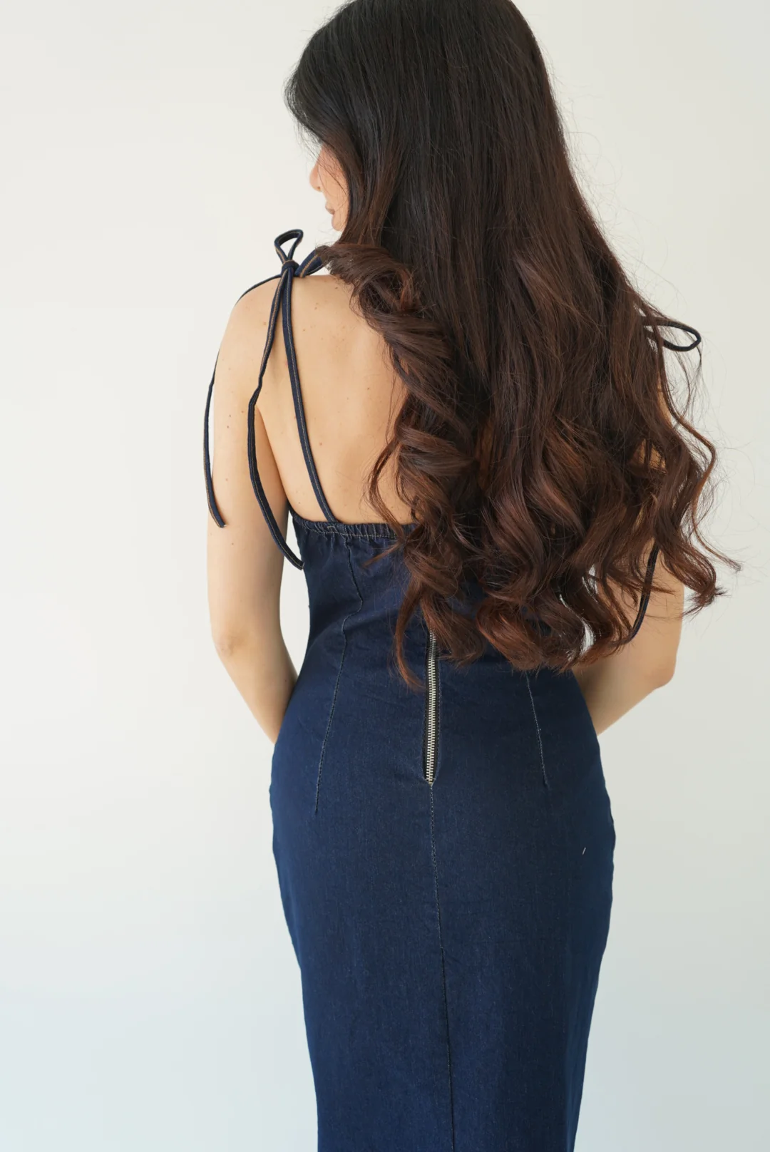 ABITO LONGUETTE DENIM E FIOCCHETTI - Image 3
