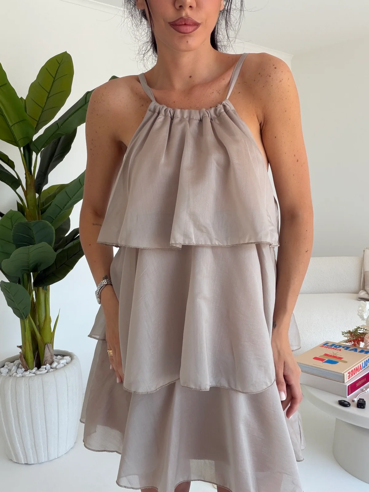 ABITO POPPY TAUPE