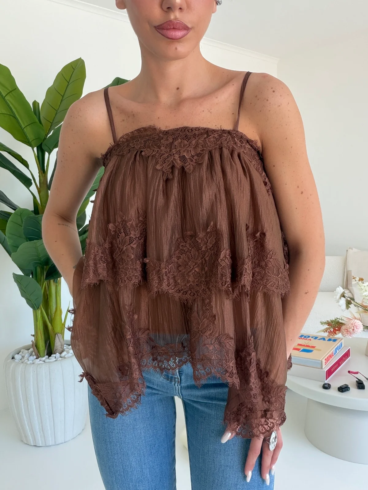 8051-BLUSA TUSCANY CHOCO