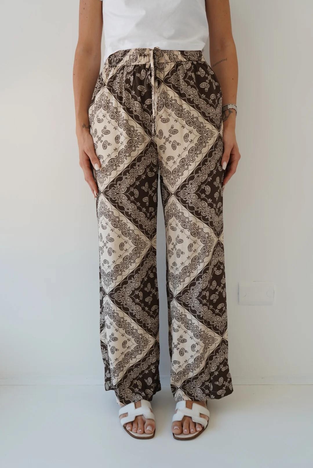 C880-PANTALONE TUNISI CHOCO - Image 2