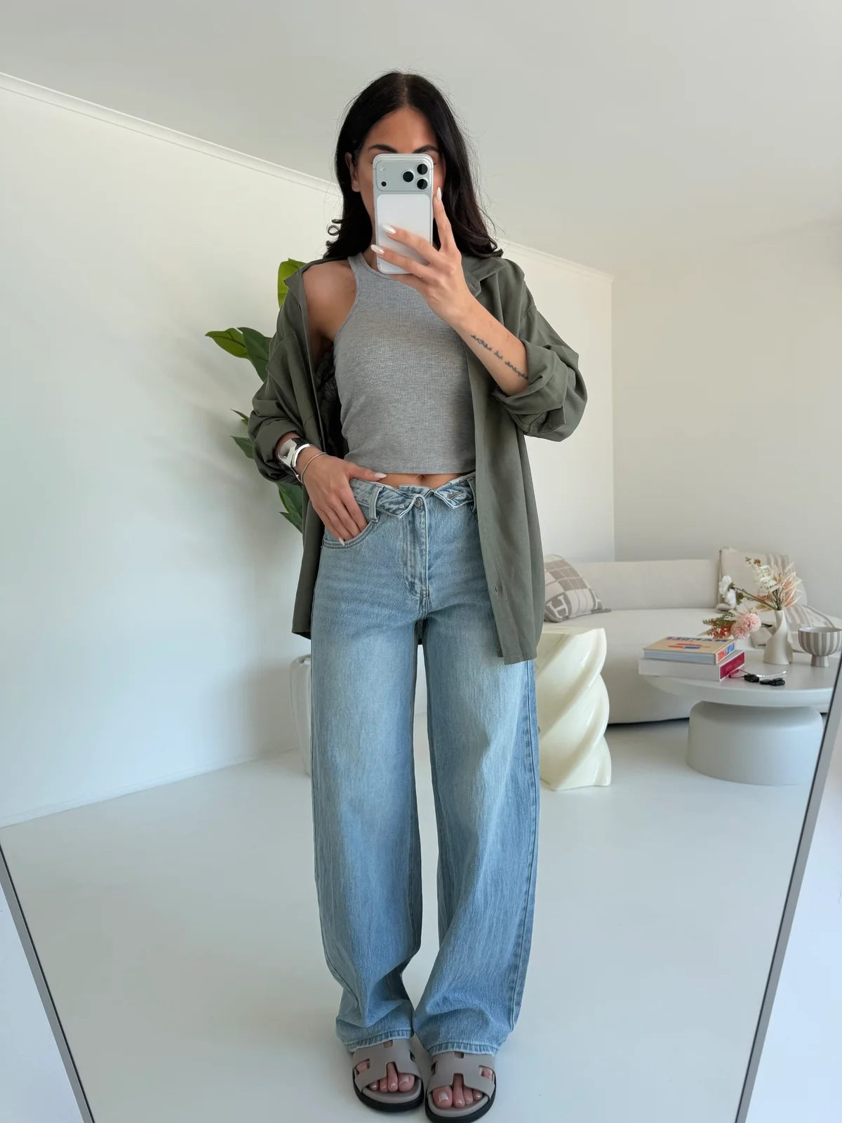 CAMICIA IN SIMIL LINO MILITARE - Image 3