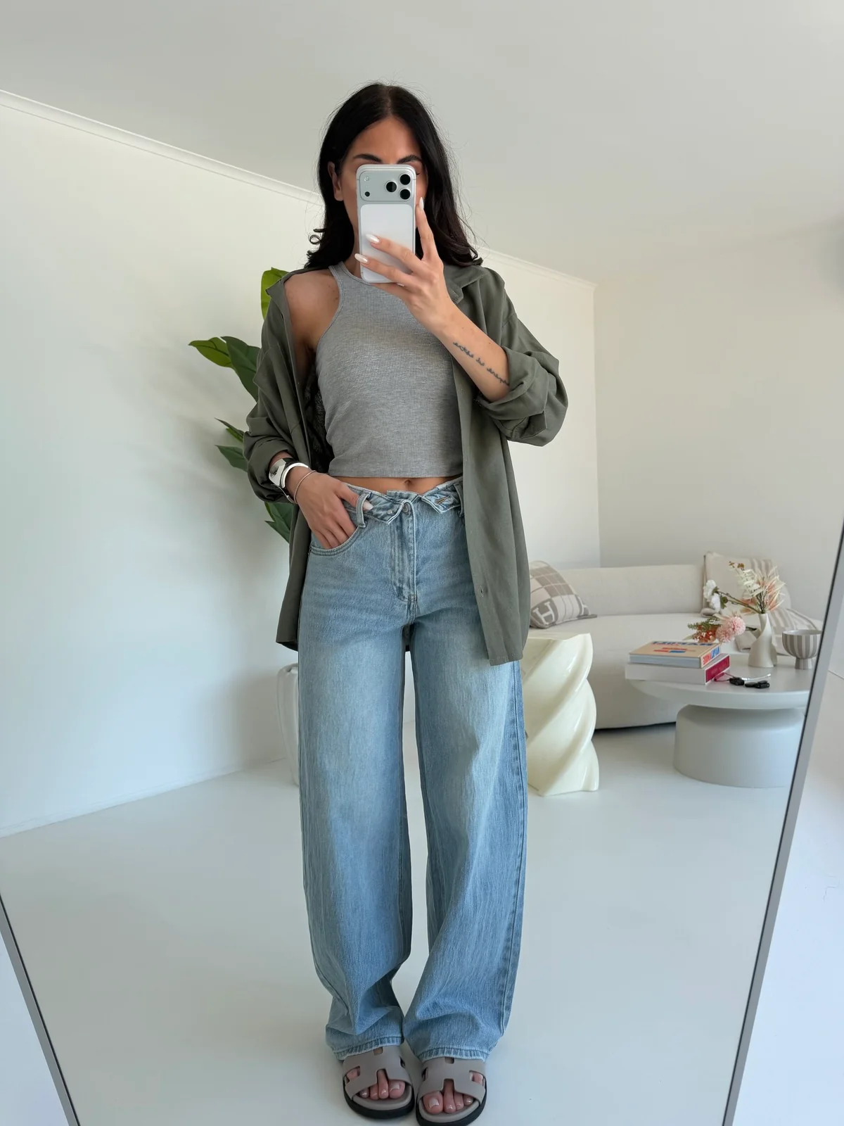 CAMICIA IN SIMIL LINO MILITARE - Image 5