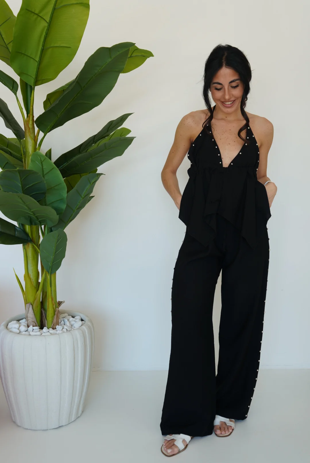 COORDINATO BORCHIE NERO