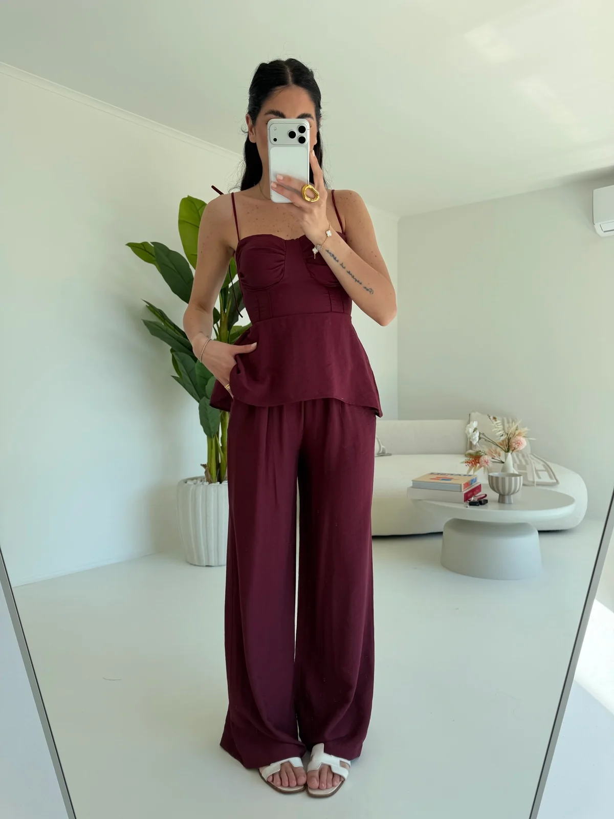 COORDINATO MYKONOS BORDEAUX - Image 4
