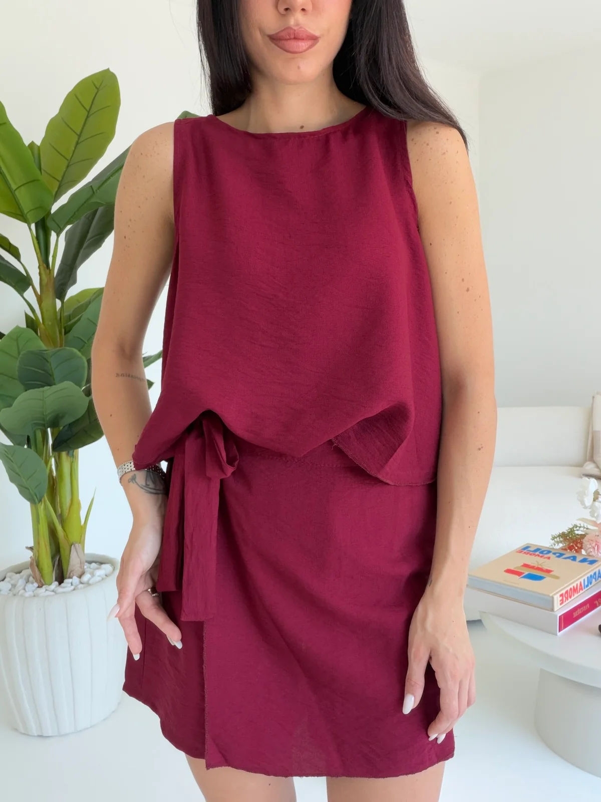 COORDINATO NINA BORDEAUX