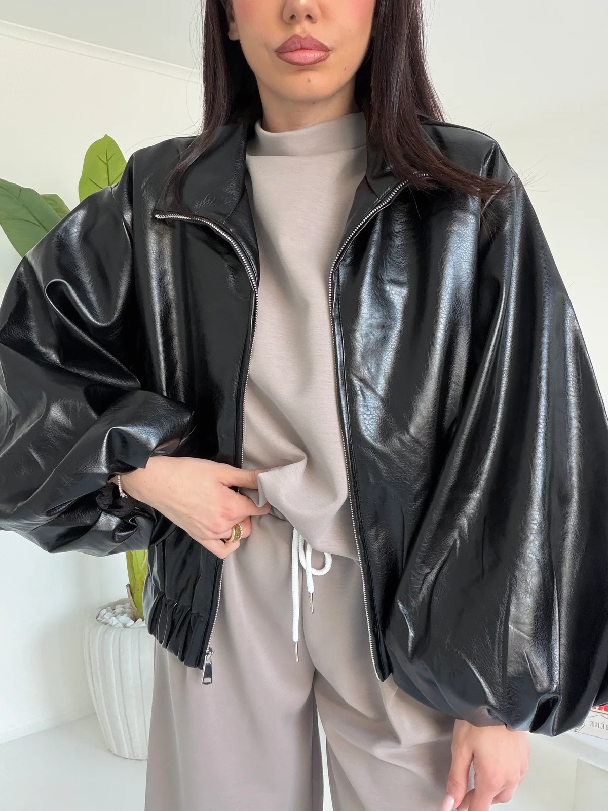 DD0397-BOMBER WOMAN NERO - Image 2