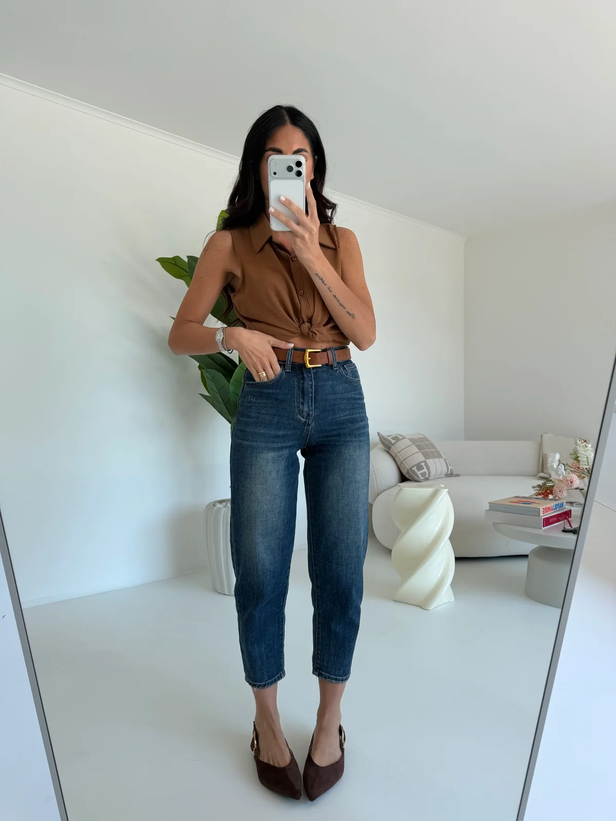 DT377-JEANS MOM 7/8 TINA - Image 2