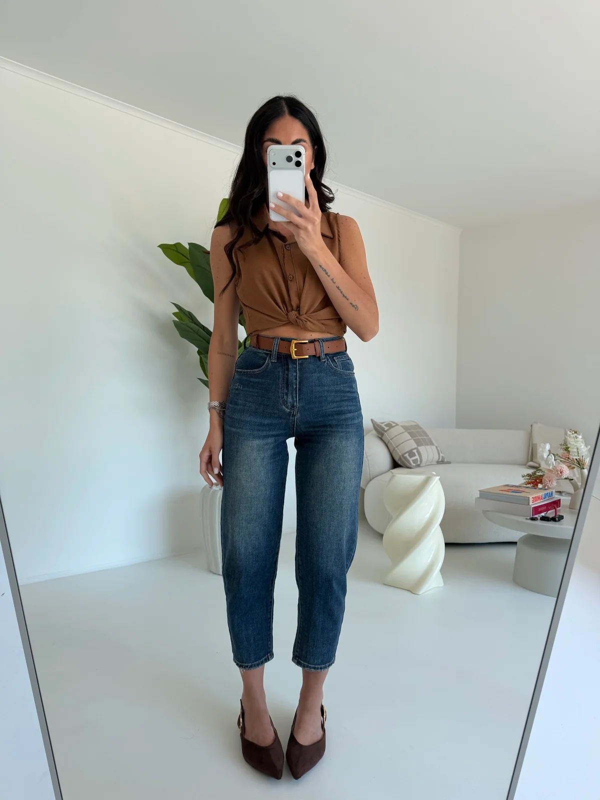 DT377-JEANS MOM 7/8 TINA - Image 3