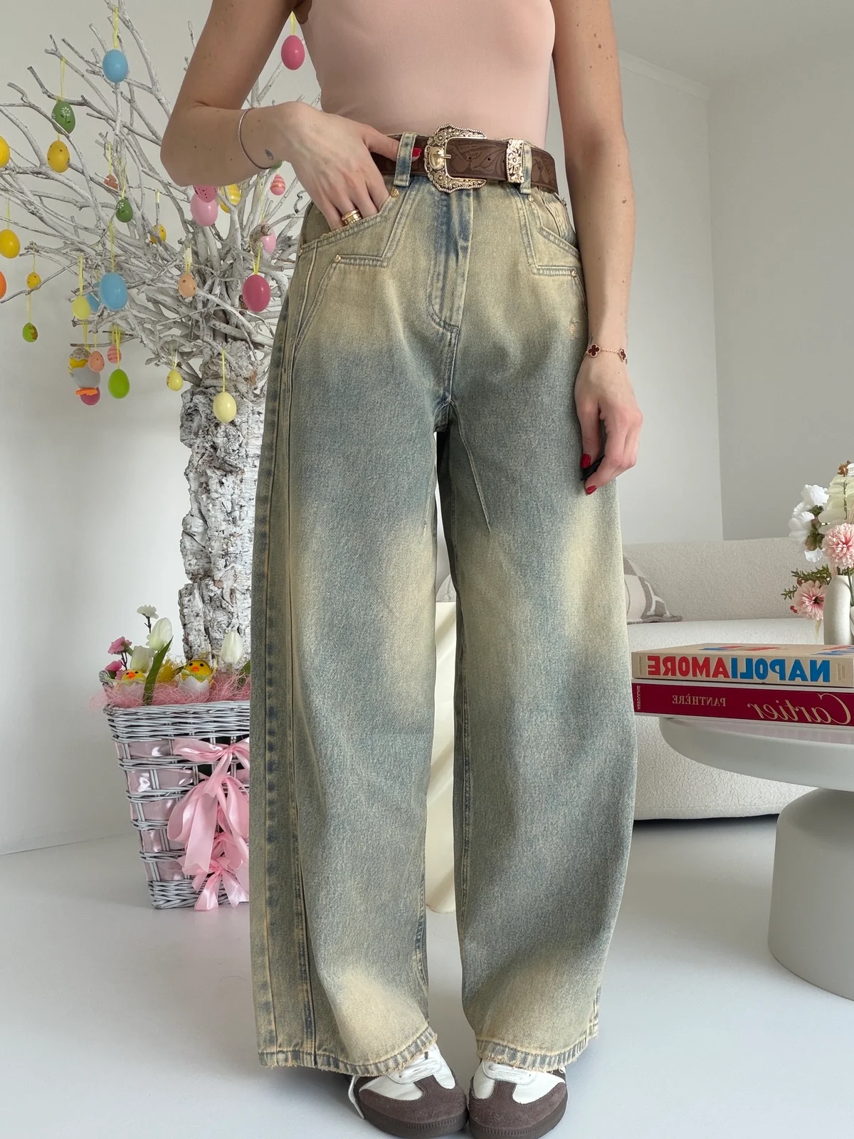 H5332-JEANS GAMBA MORBIDA HAPPY - Image 2