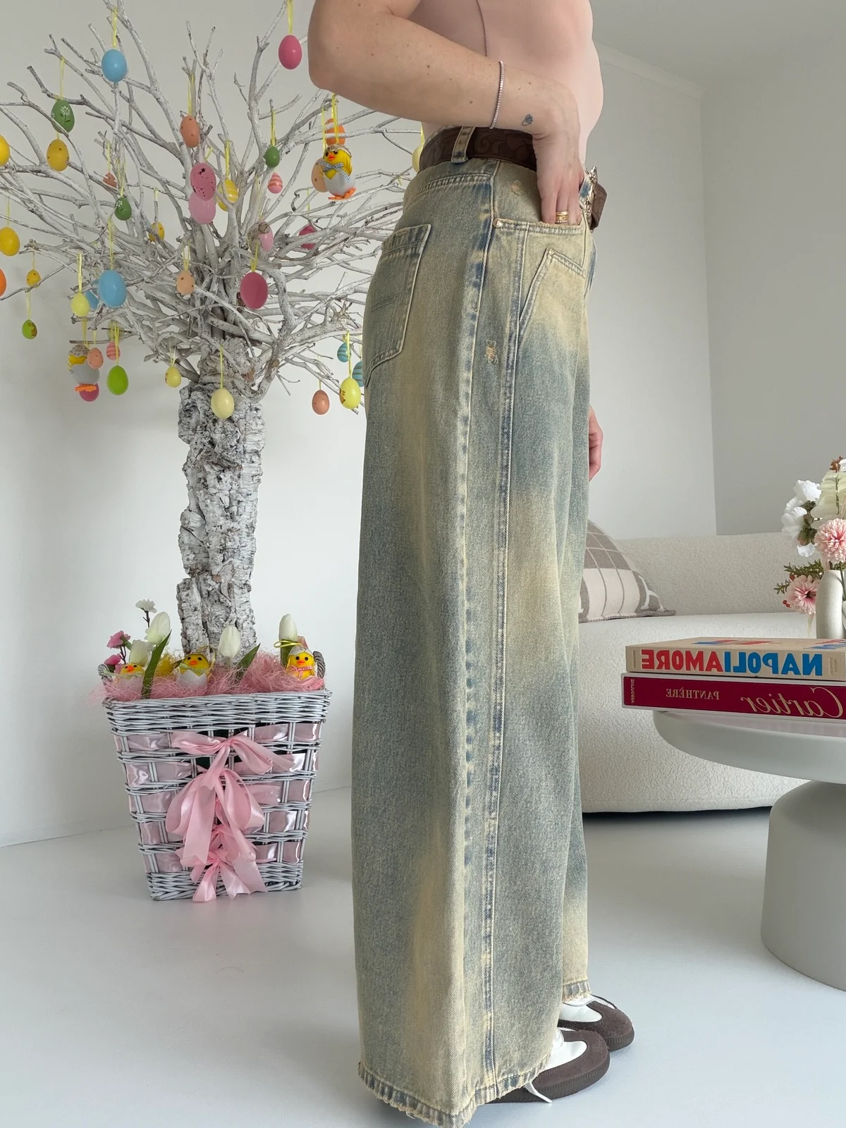 H5332-JEANS GAMBA MORBIDA HAPPY - Image 3