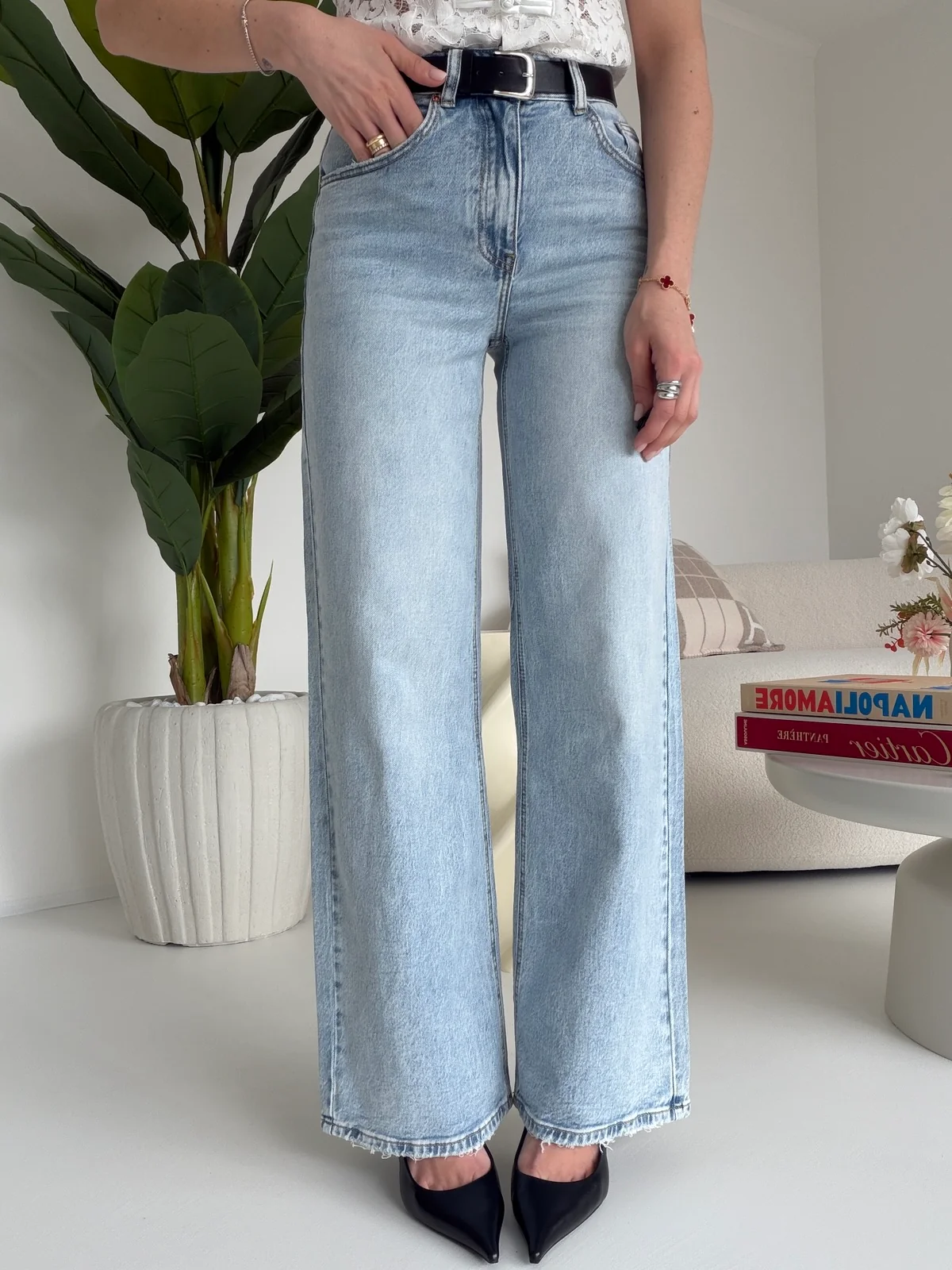 H8000-26-JEANS PALAZZO+CINTURA