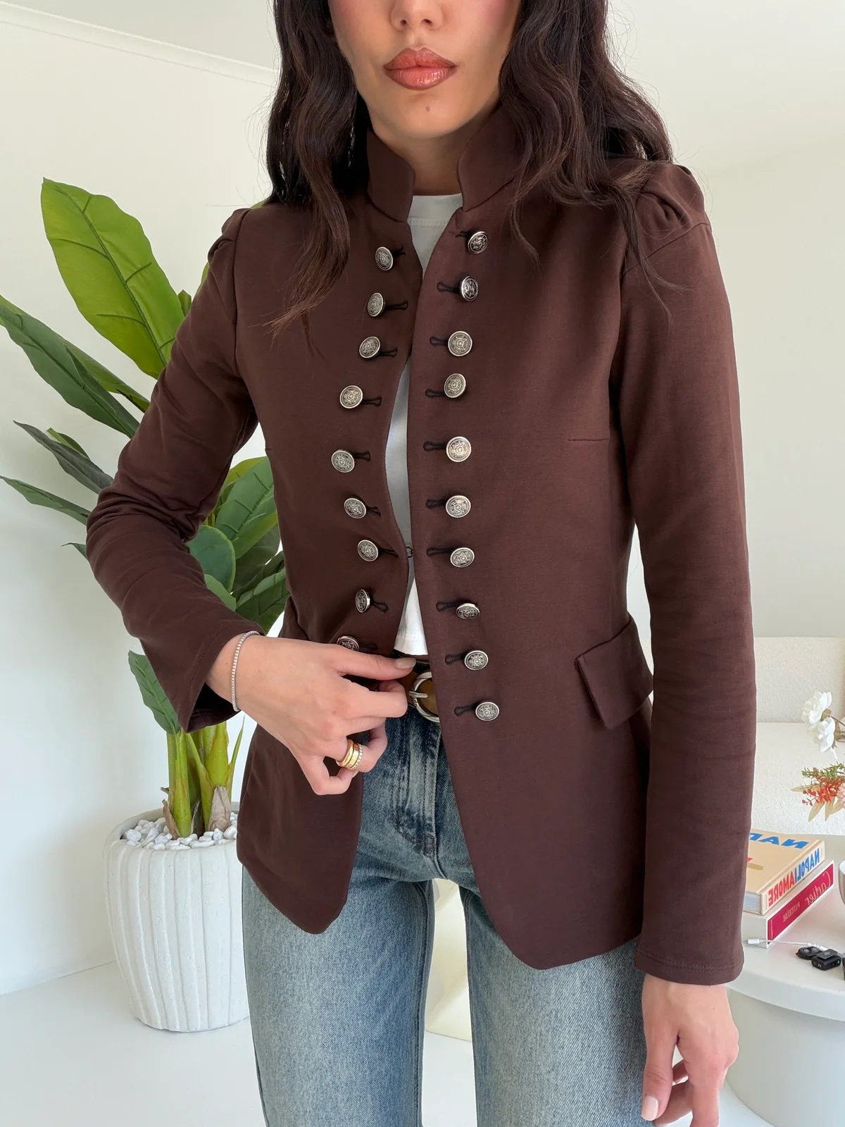 J117-BLAZER INFLUENCER CHOCO - Image 4