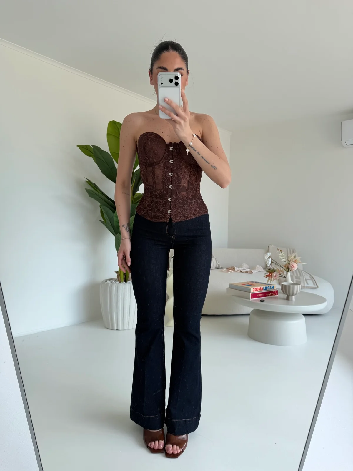 JH8016-BUSTIER AMELIE CHOCO - Image 3