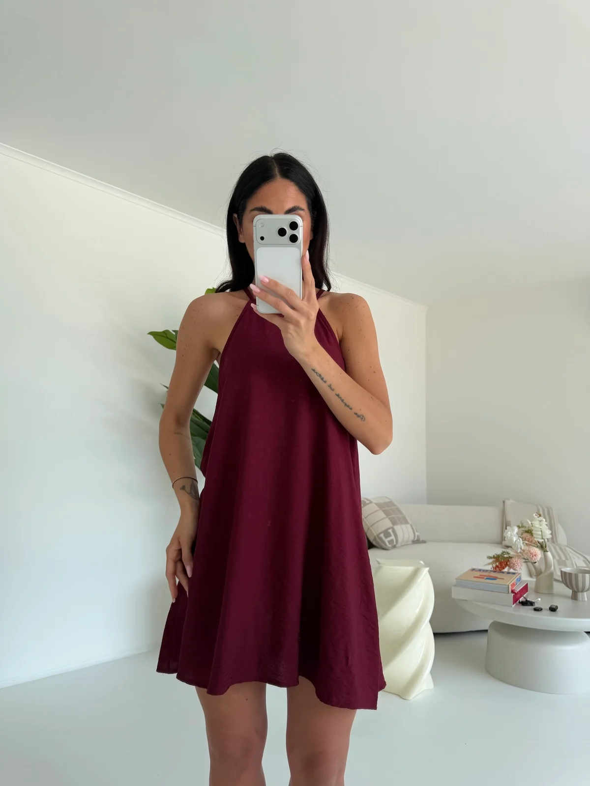 MINI ABITO KIRA BORDEAUX - Image 2