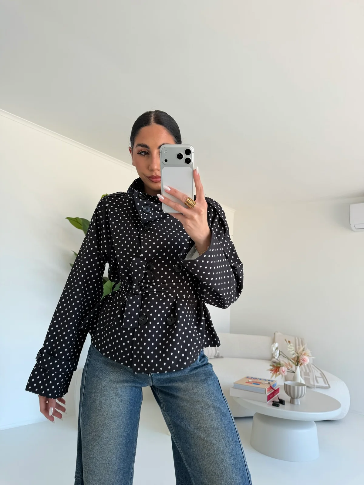 MINI TRENCH POIS NERO