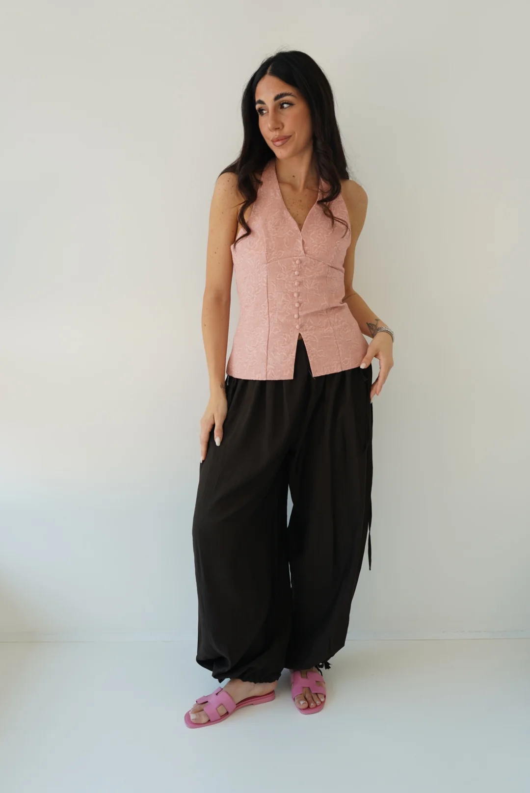 PANTALONE LACES CHOCO - Image 3