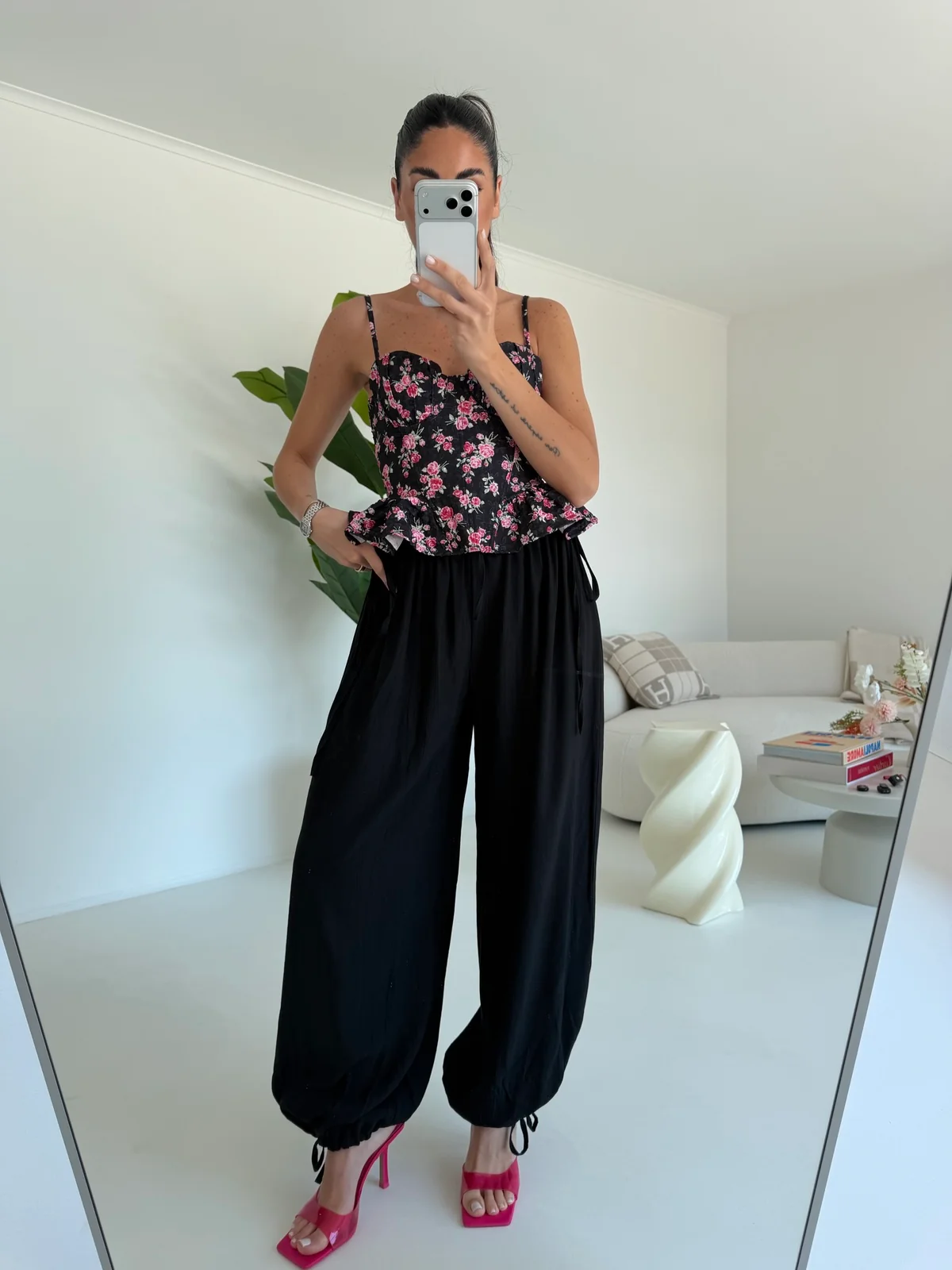 PANTALONE LACES NERO
