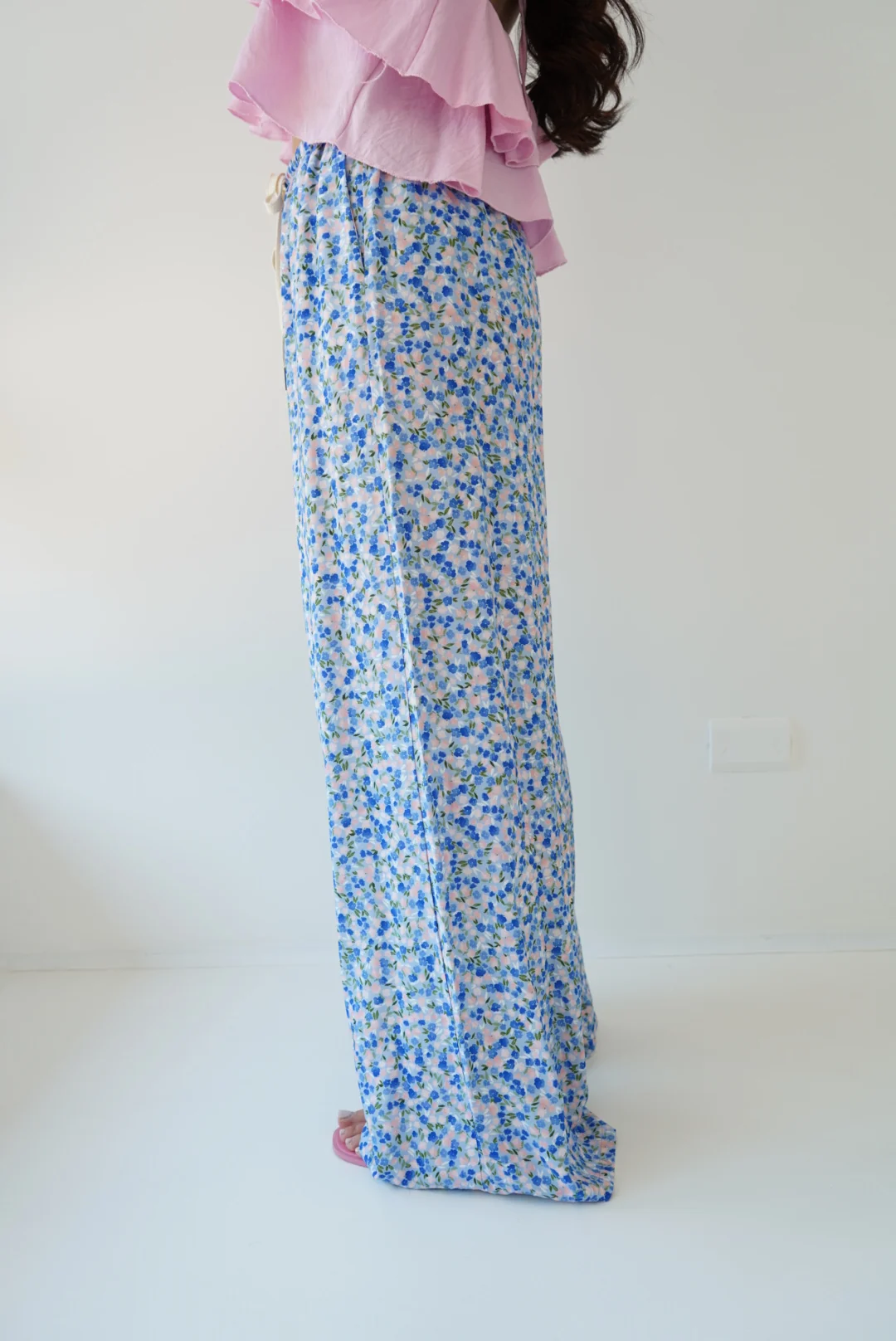 PANTALONE PALAZZO FLOWER-PASTELLO - Image 3