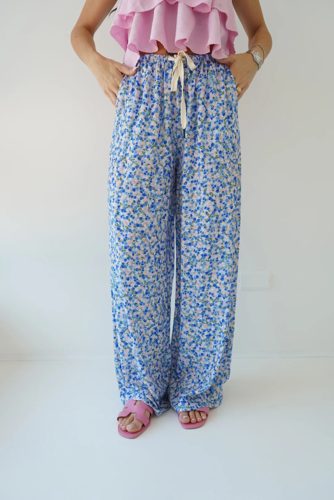 PANTALONE PALAZZO FLOWER-PASTELLO - Image 6