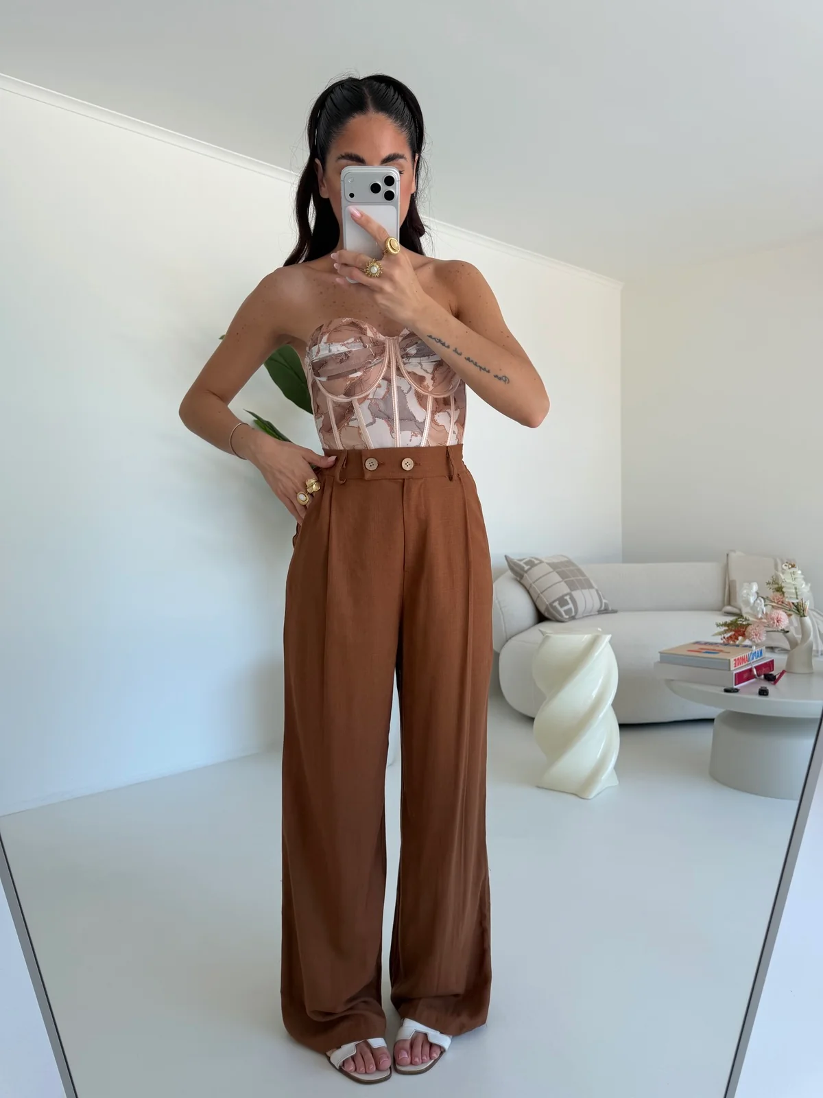 PANTALONE PALAZZO MUST BISCOTTO - Image 2