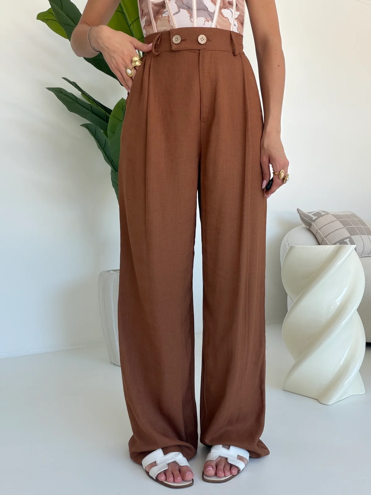 PANTALONE PALAZZO MUST BISCOTTO - Image 3