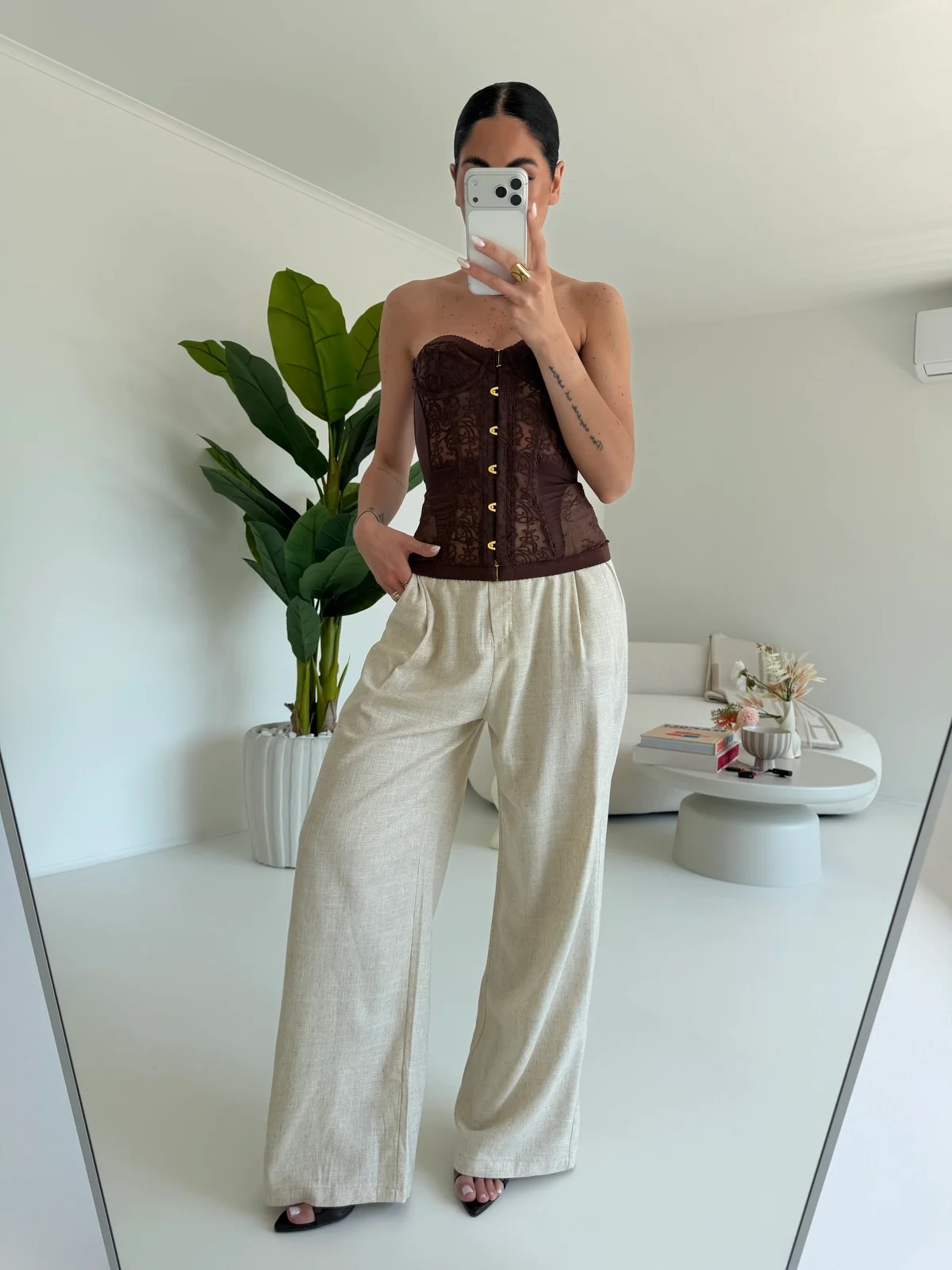PANTALONE PALAZZO MUST BURRO - Image 2