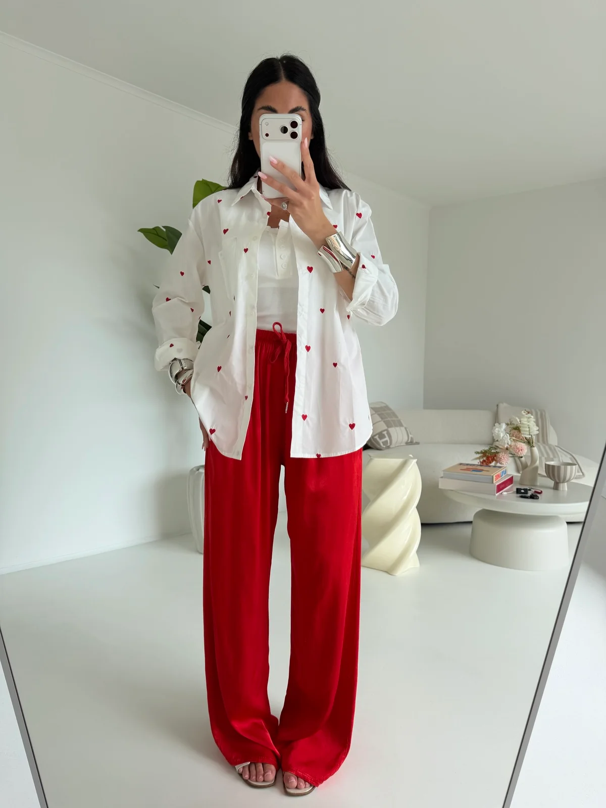 PANTALONE SATIN CHERRY - Image 2