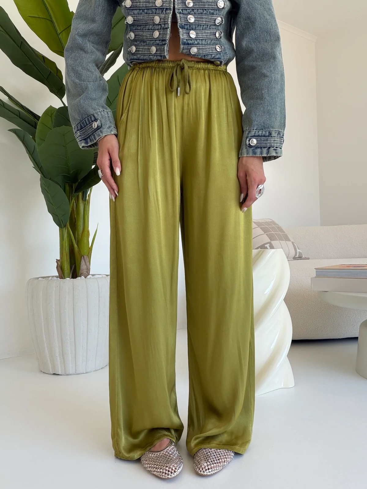 PANTALONE SATIN MACARON - Image 2