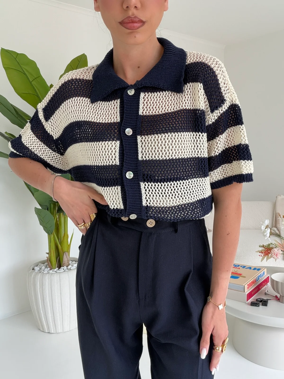POLO STRIPES NAVY