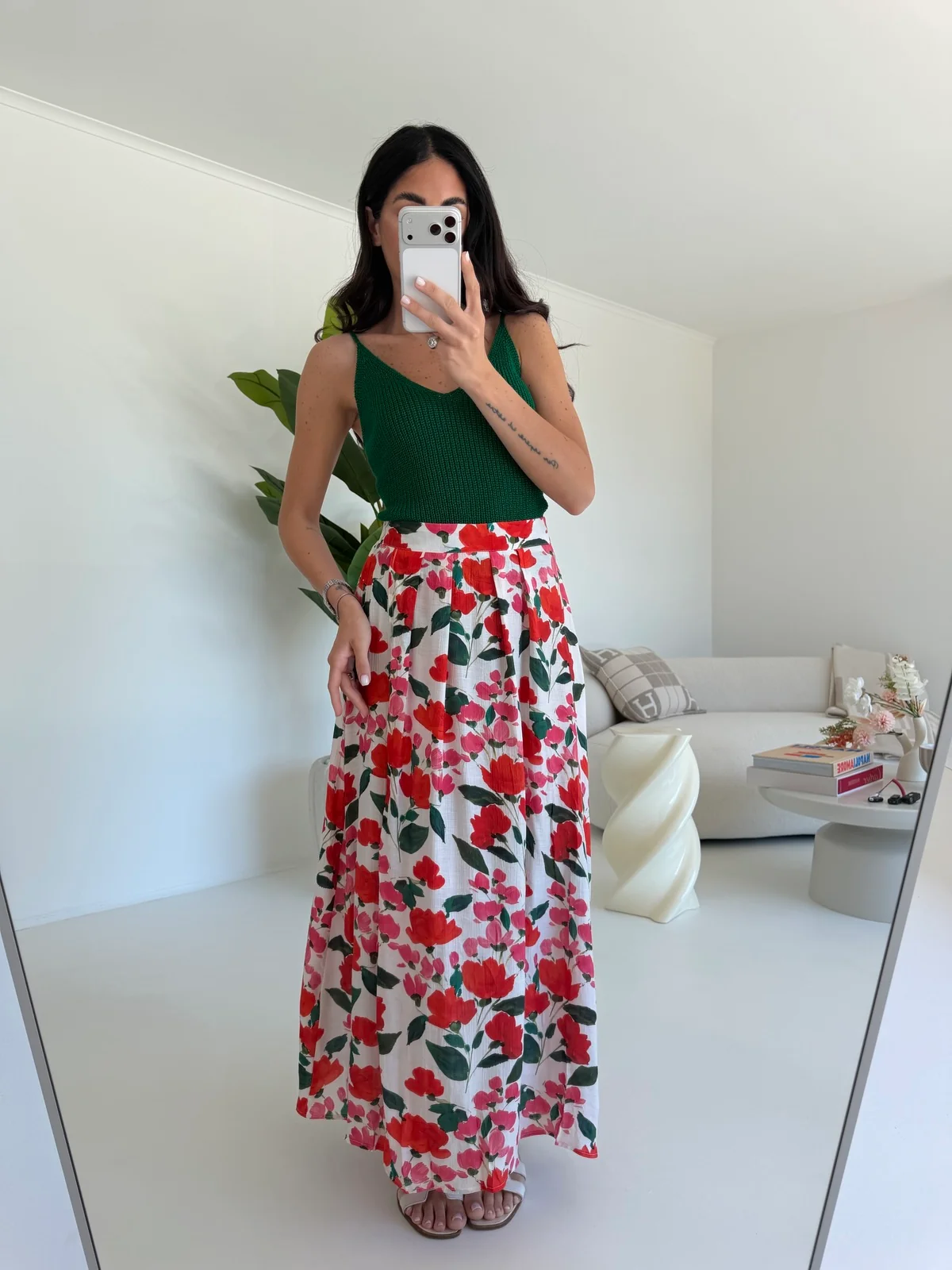 R6667-1-GONNA LONGUETTE MATILDE VERDE