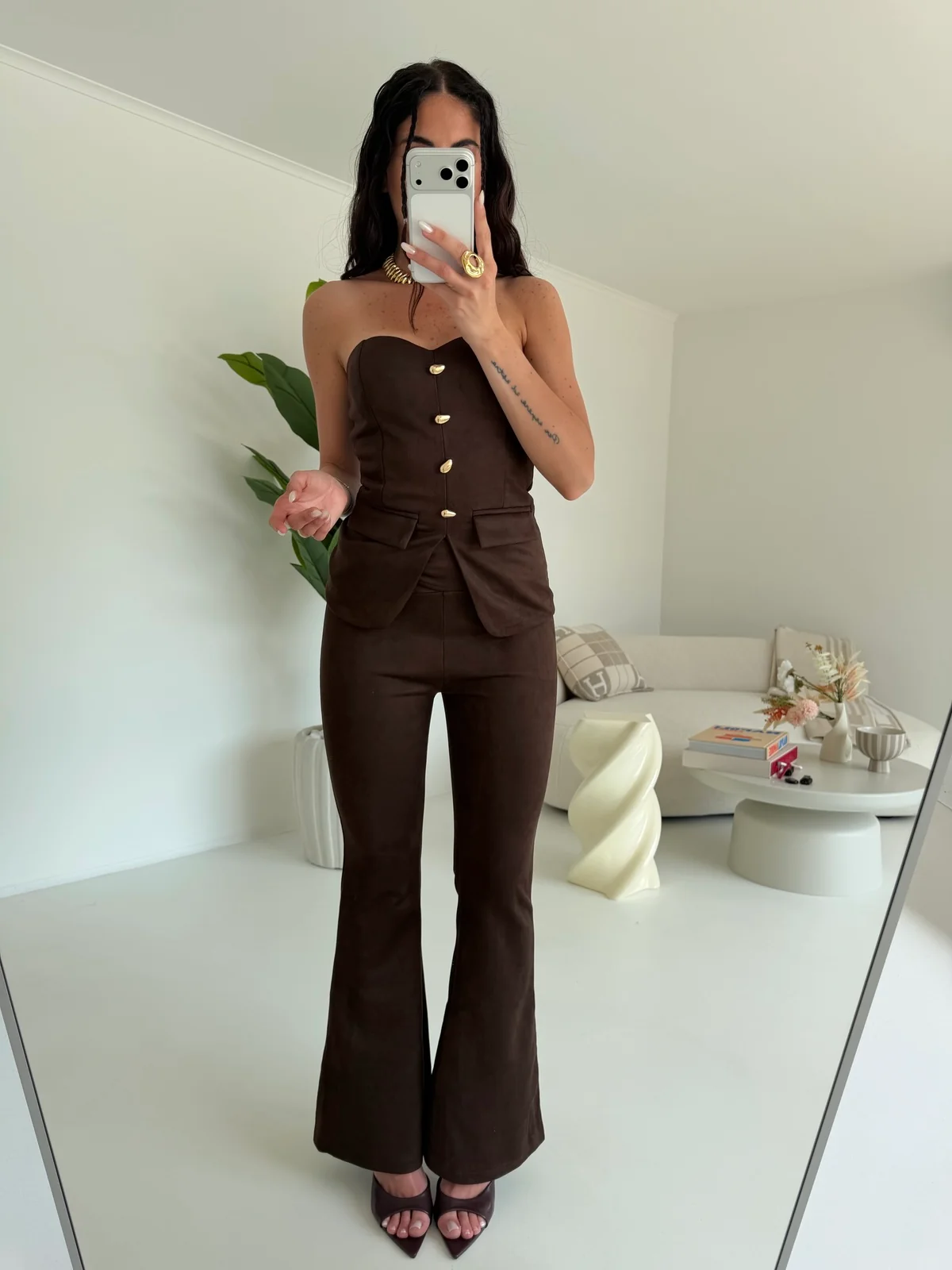 S7362-COORDINATO SUEDE CHOCO - Image 4